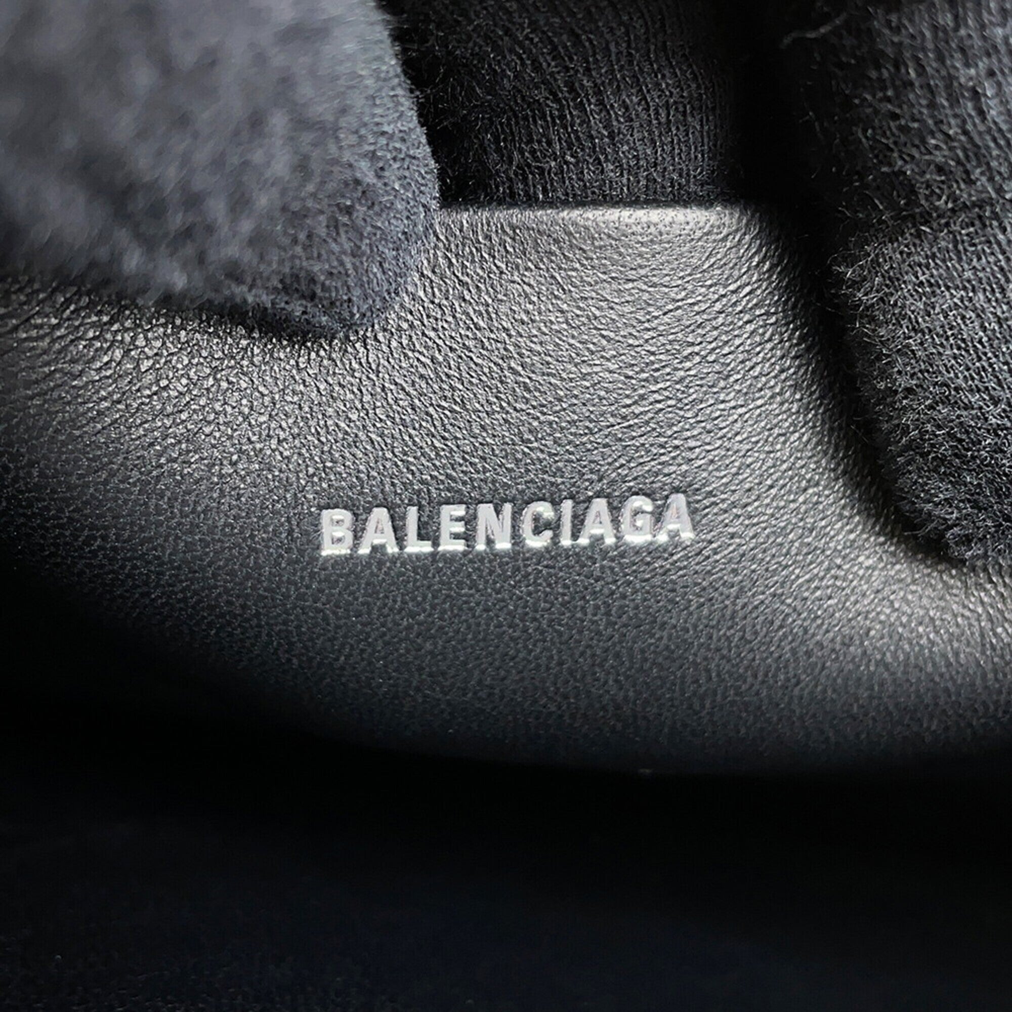 Balenciaga Black Leather Clutch Bag Handbag Pouch (Pre-Owned)