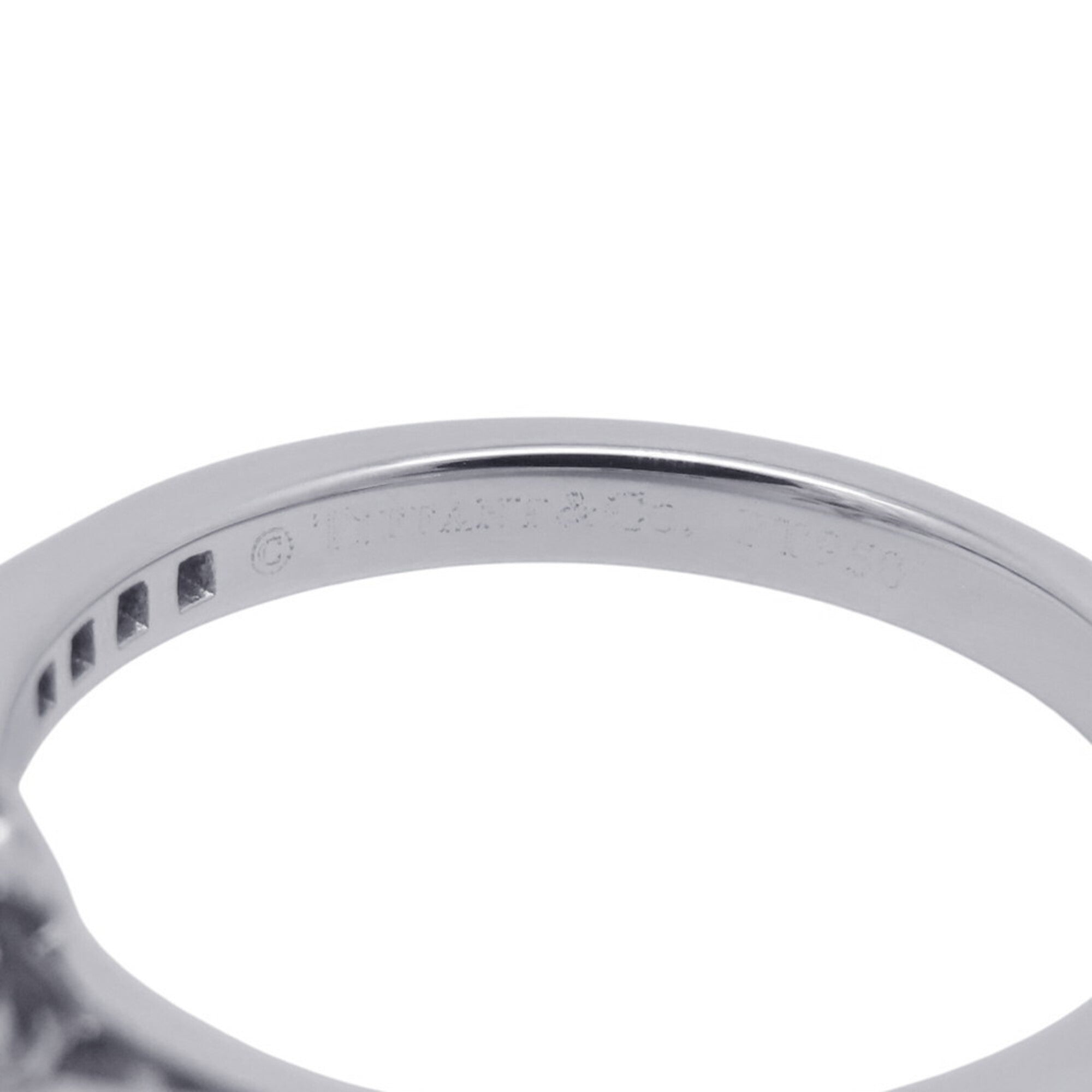 Tiffany Platinum Platinum 950 Band Ring (Pre-Owned)