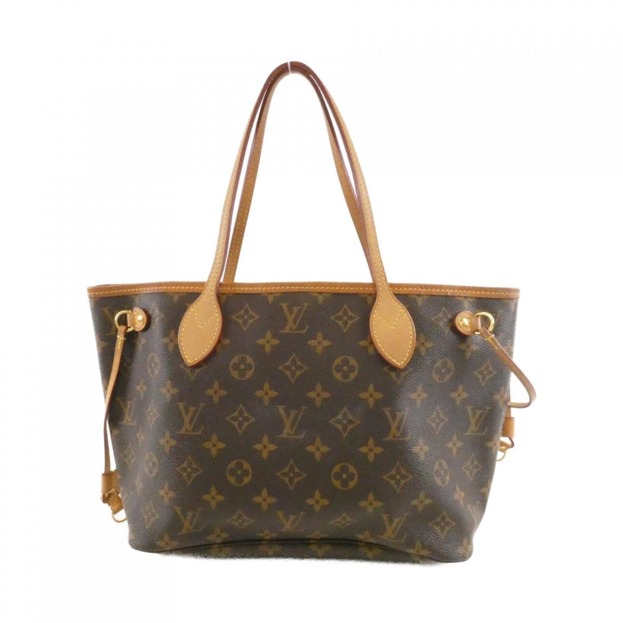 Louis Vuitton Fuchsia Marron Coated Canvas Handbag (Pre-Owned)