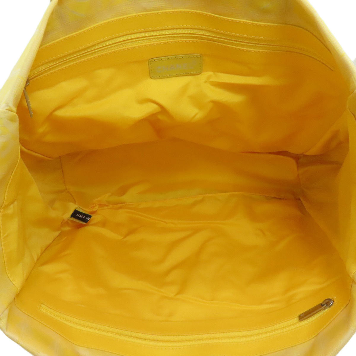 Chanel Yellow Nylon Tote Bag (Pre-Owned)