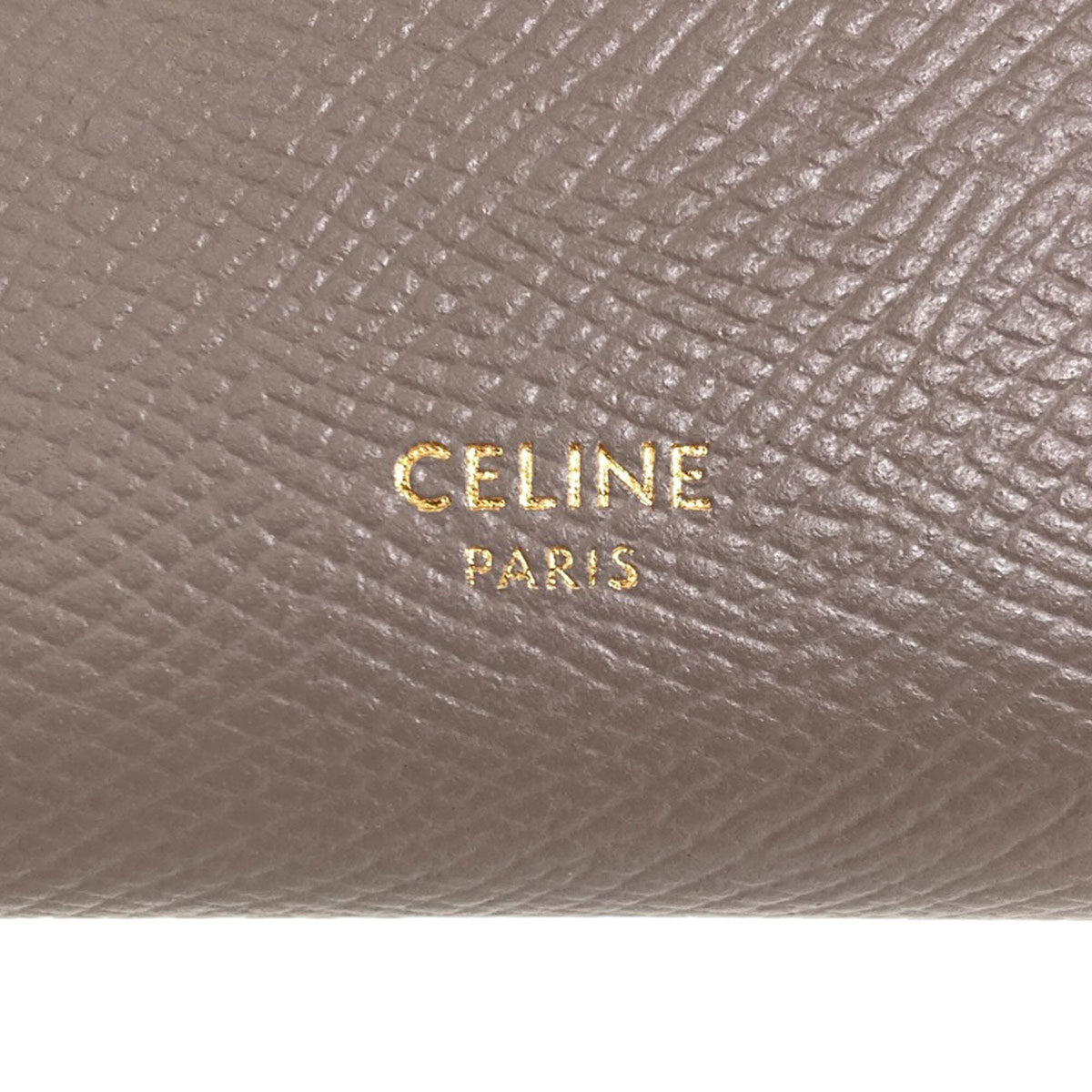 Celine Grayish Leather Wallet (Tri-Fold) (Pre-Owned)
