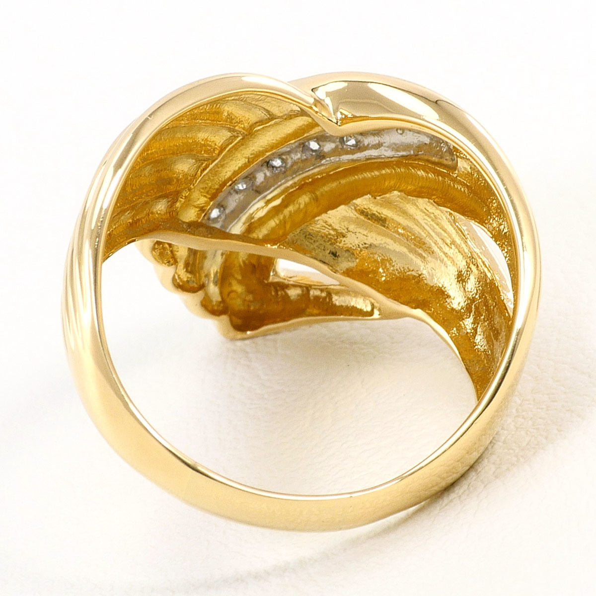 Unbranded Platinum Yellow Gold Yellow Gold (18K) Platinum 900 Band Ring (Pre-Owned)