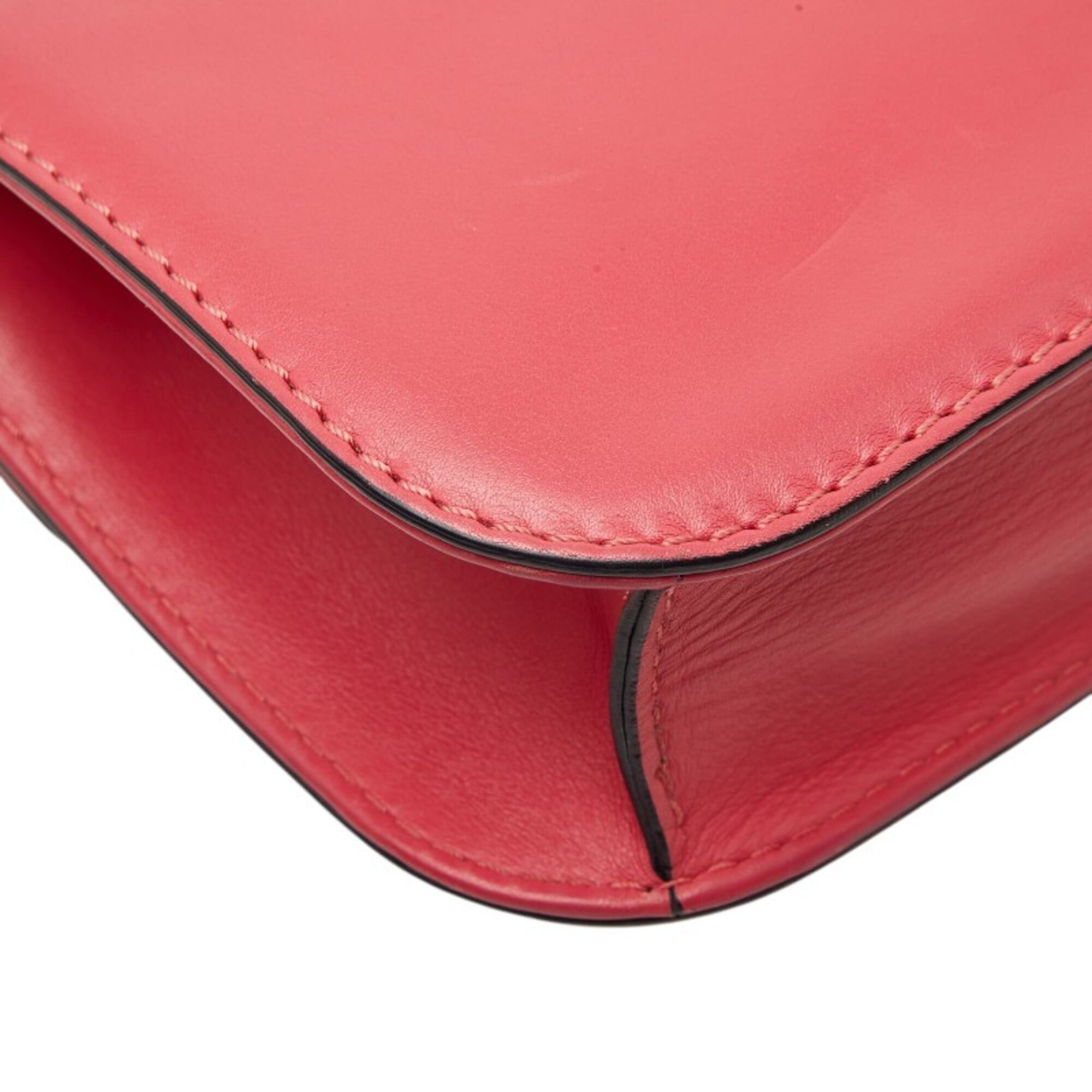 Valentino Pink Leather Shoulder Bag (Pre-Owned)