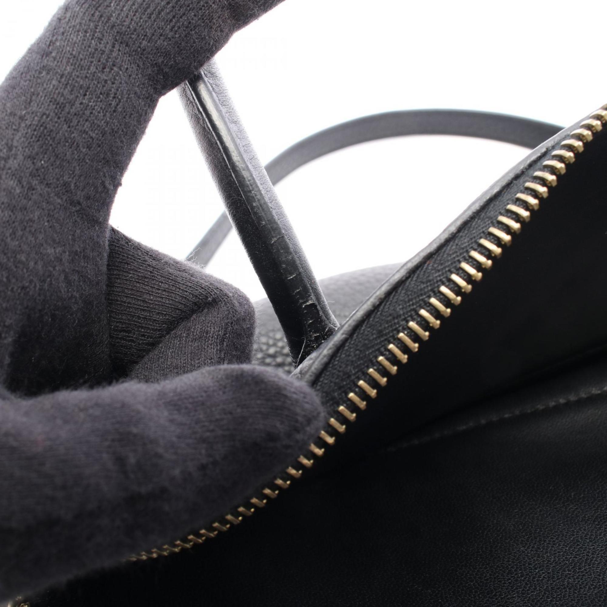 Hermes Black Leather Handbag (Pre-Owned)