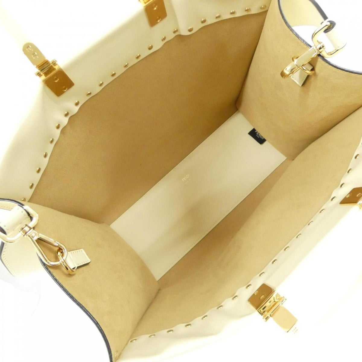 Fendi White Leather Handbag (Pre-Owned)