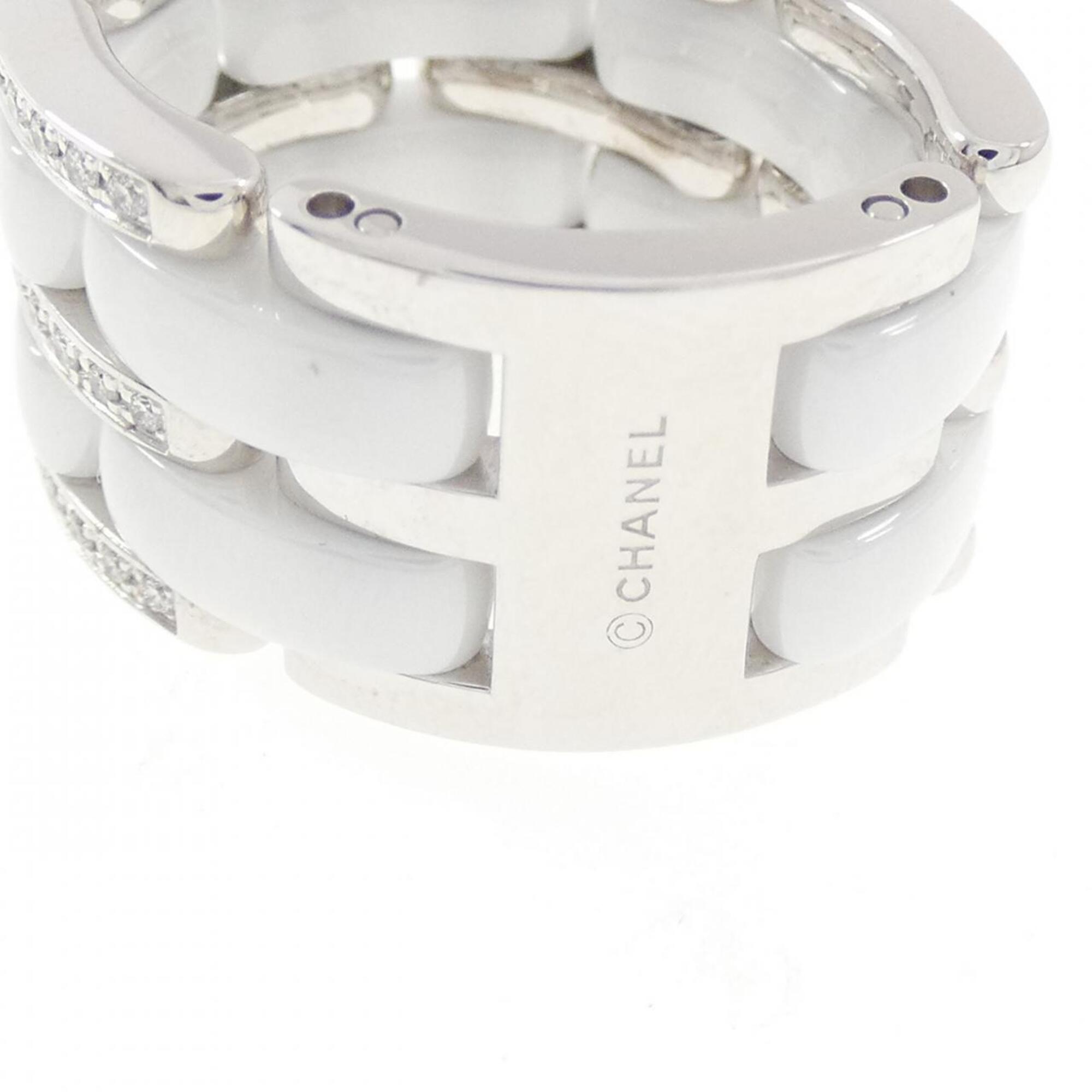 Chanel White Gold (18K) Ceramic Band Ring (Pre-Owned)