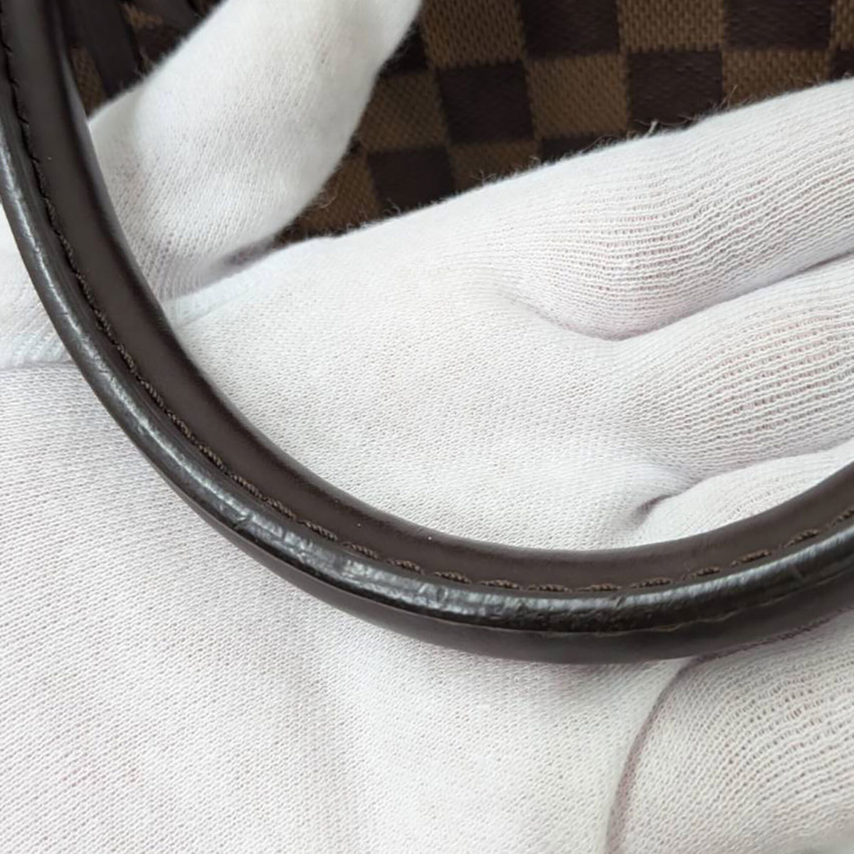 Louis Vuitton Brown Damier Canvas Magnolia Pink Damier Canvas Handbag Shoulder Bag (Pre-Owned)