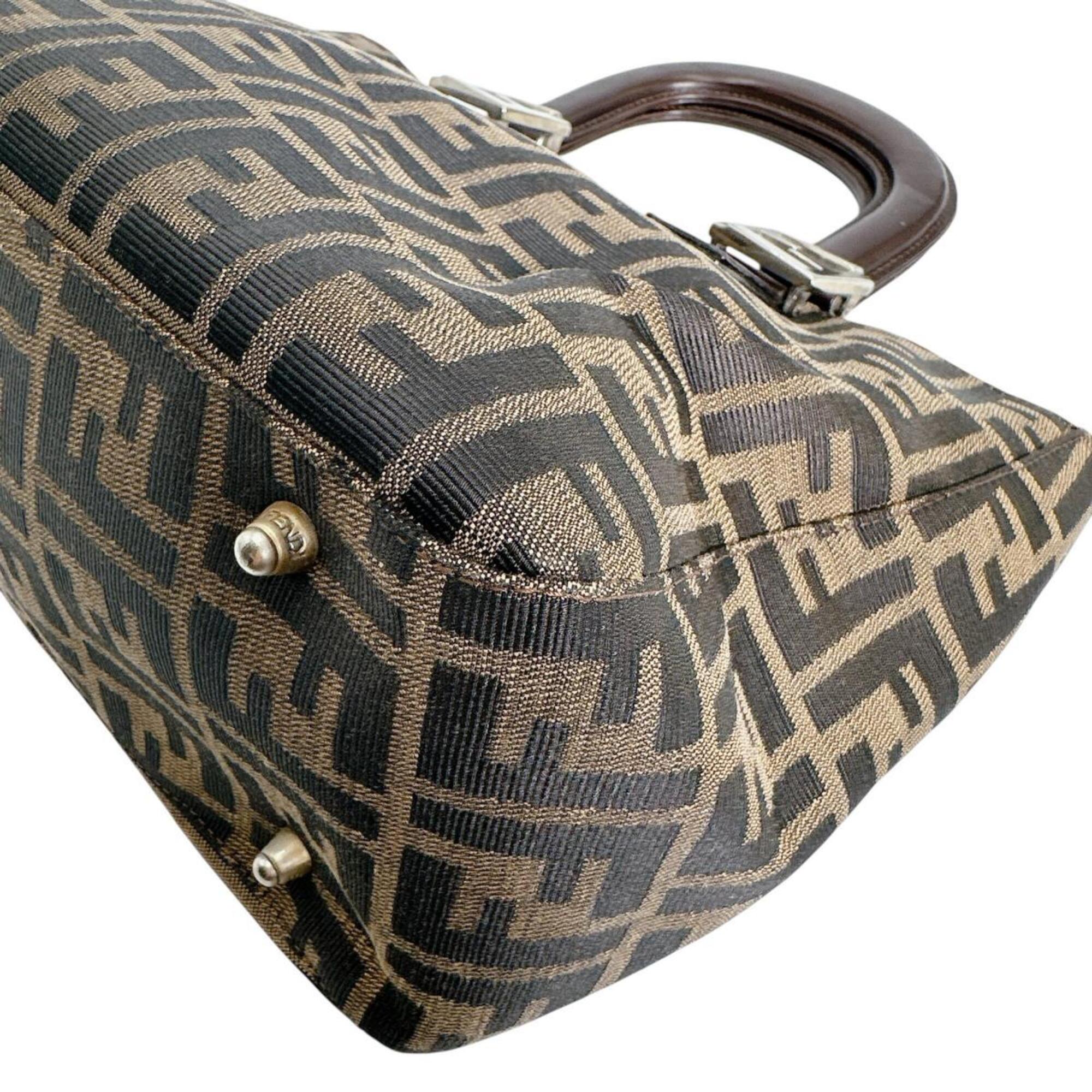 Fendi Brown Zucca Shoulder Bag (Pre-Owned)