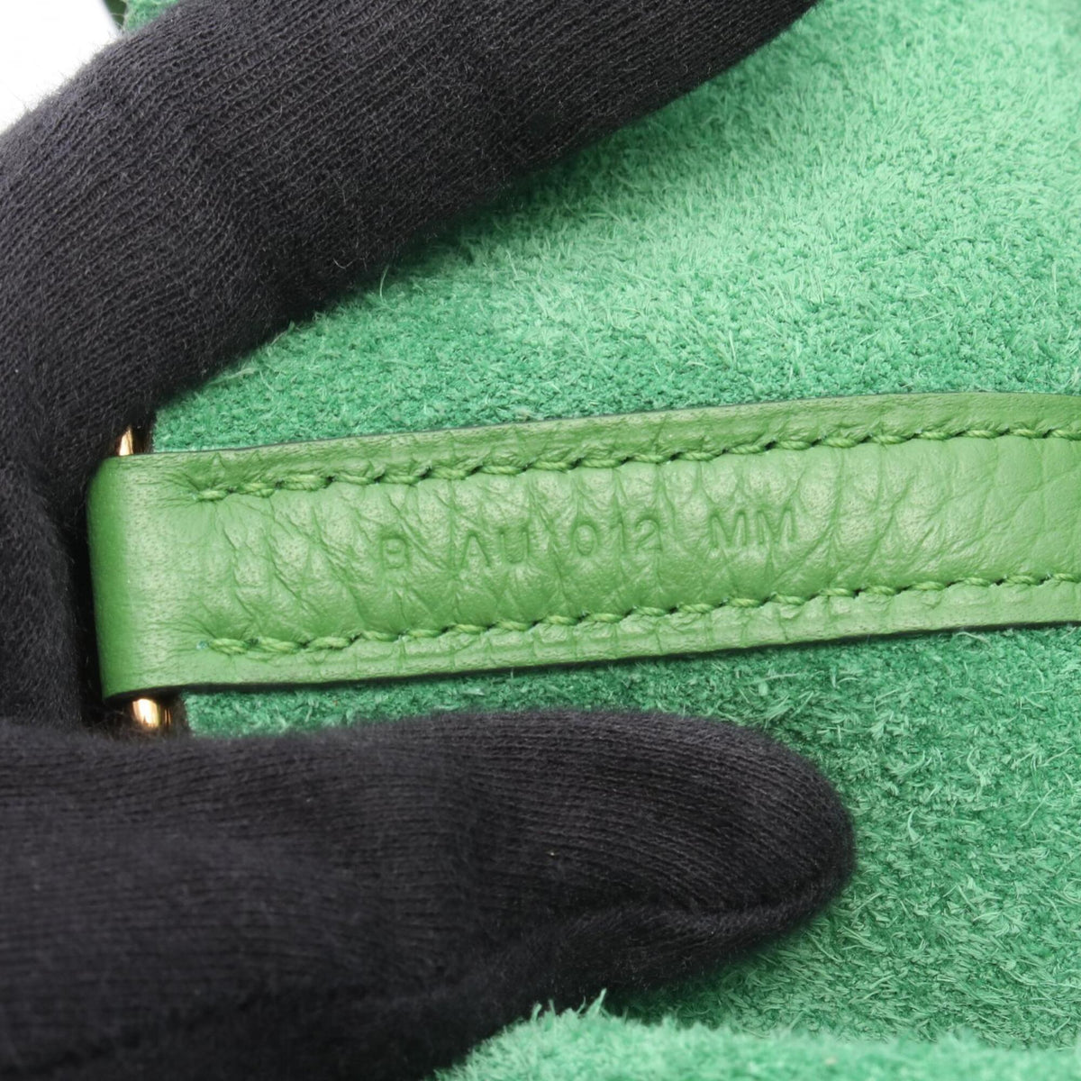 Hermes Green Taurillon Clemence Leather Handbag (Pre-Owned)