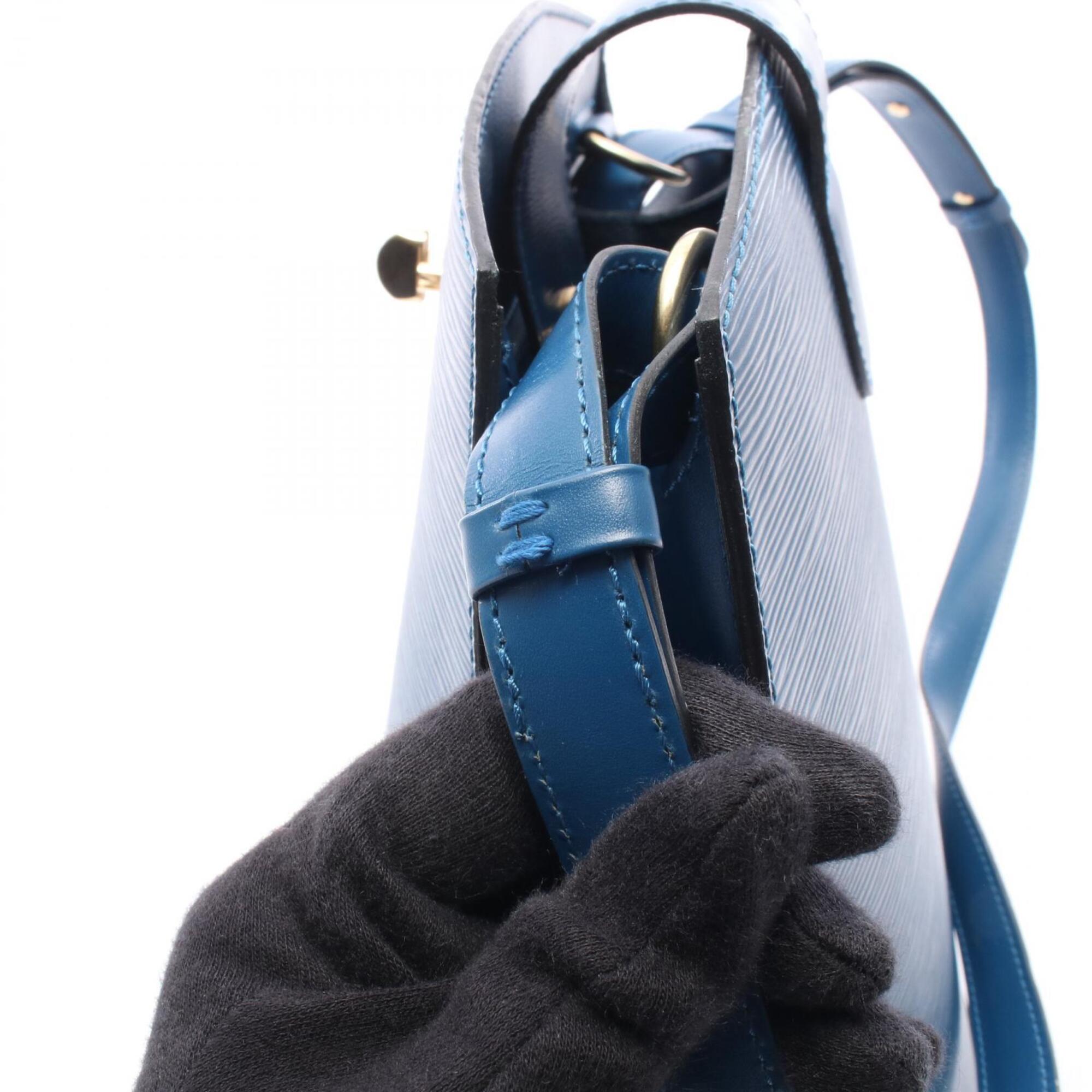 Louis Vuitton Blue Epi Leather Handbag Shoulder Bag (Pre-Owned)