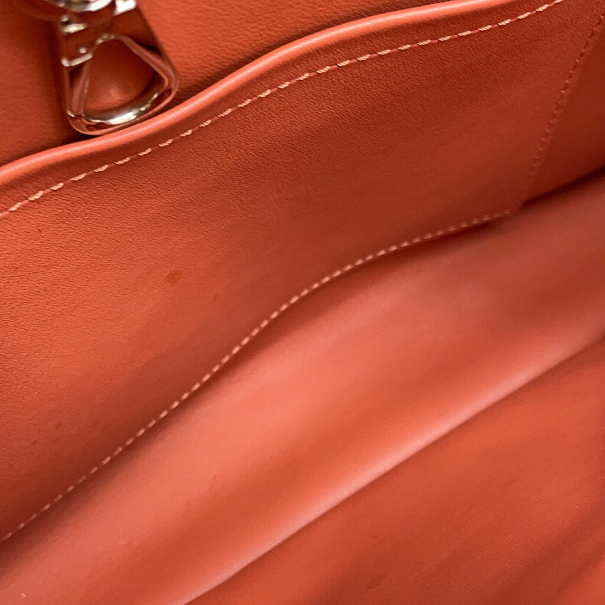 Louis Vuitton Bordeaux Salmon Pink Leather Handbag (Pre-Owned)