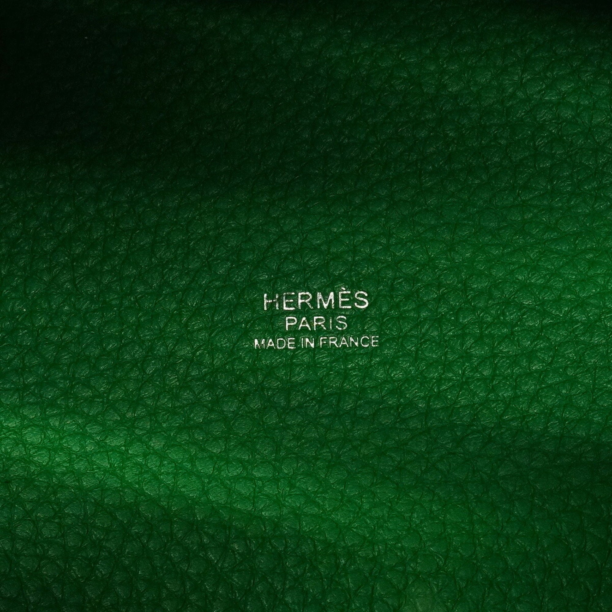 Hermes Bambou Taurillon Clemence Leather Handbag (Pre-Owned)