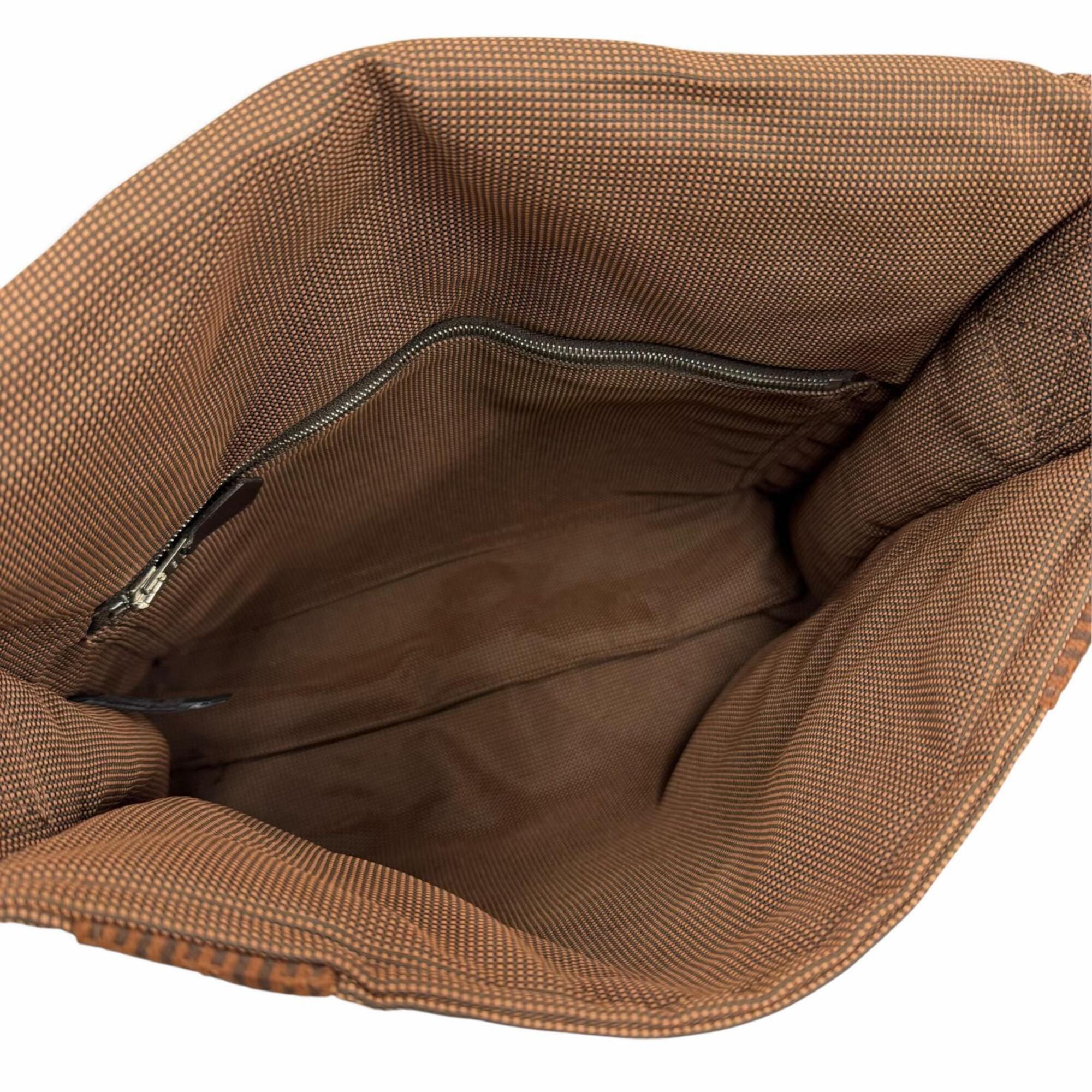 Hermes Brown Polyamide Polyester Shoulder Bag (Pre-Owned)