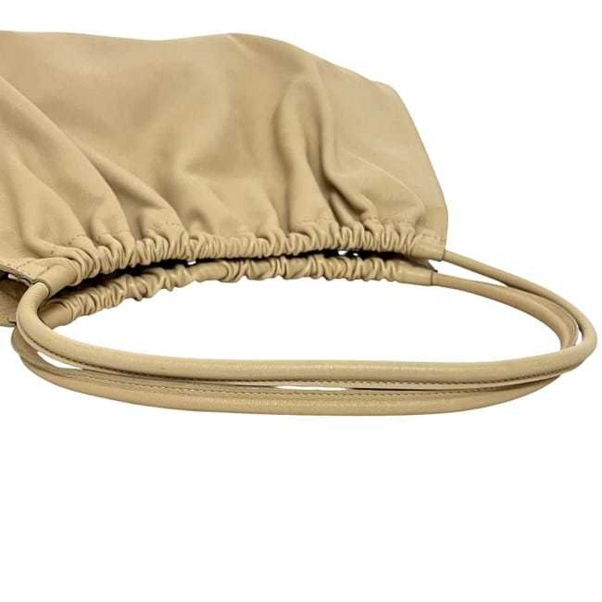 Gucci Beige Leather Tote Bag (Pre-Owned)