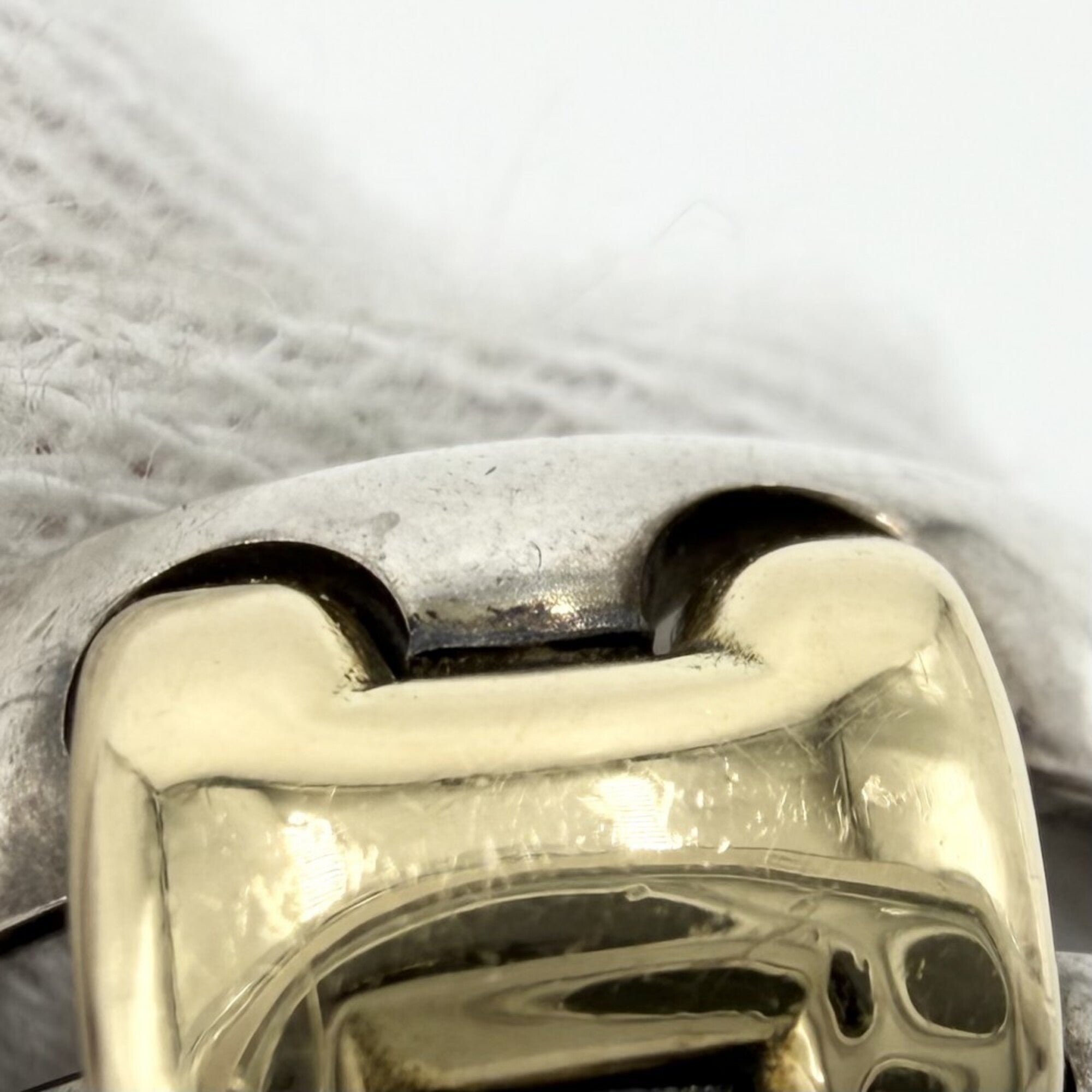 Hermes Gold (18K) Silver 925 Band Ring (Pre-Owned)