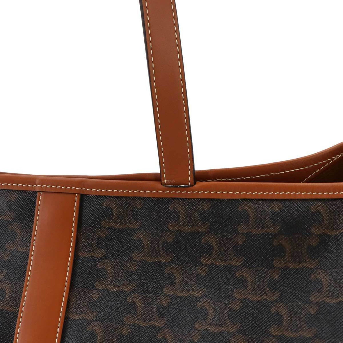 Celine Black Brown Pvc Leather Handbag Tote Bag (Pre-Owned)