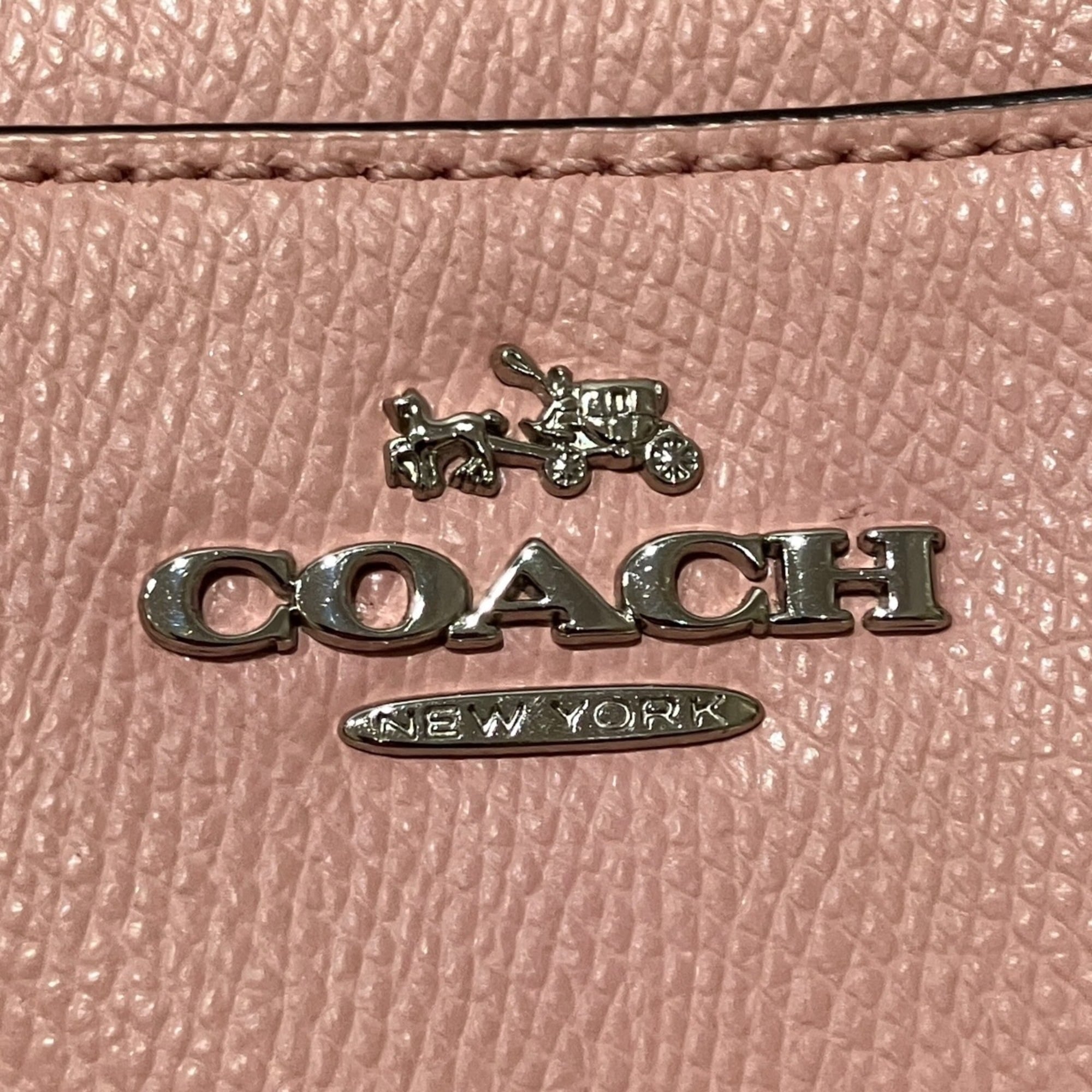 Coach Pink Leather Handbag (Pre-Owned)