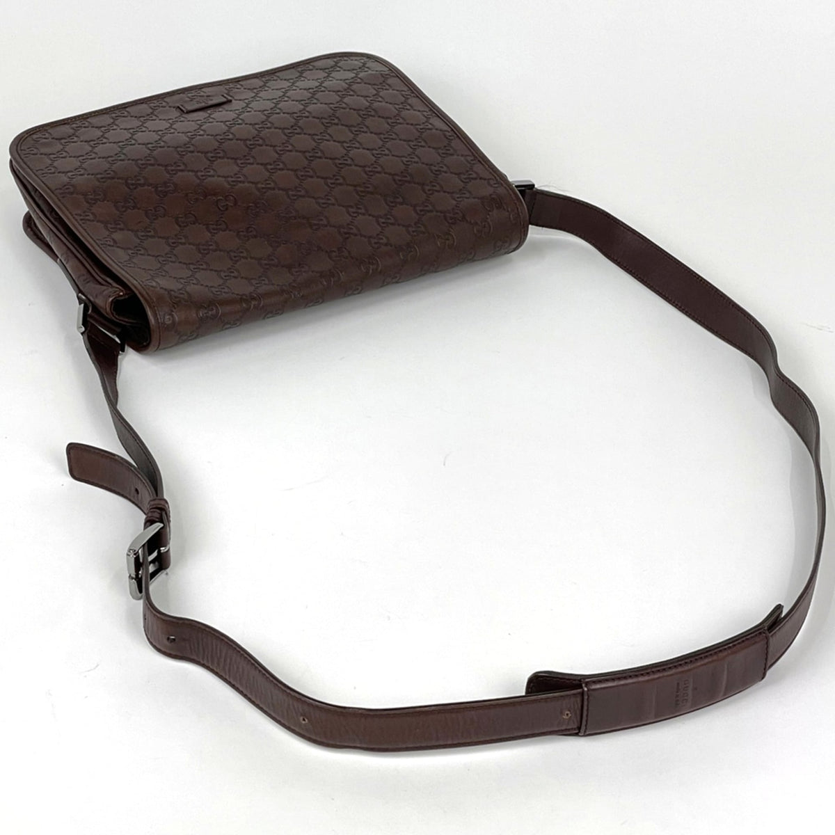 Gucci Brown Leather Shoulder Bag (Pre-Owned)