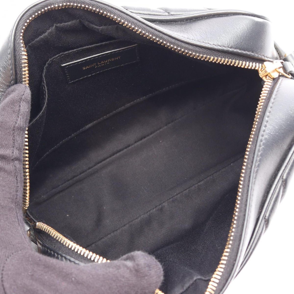 Saint Laurent Black Leather Handbag Shoulder Bag (Pre-Owned)