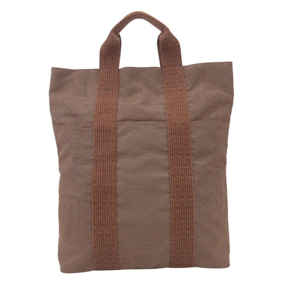 Hermes Brown Polyester Polyamide Tote Bag (Pre-Owned)