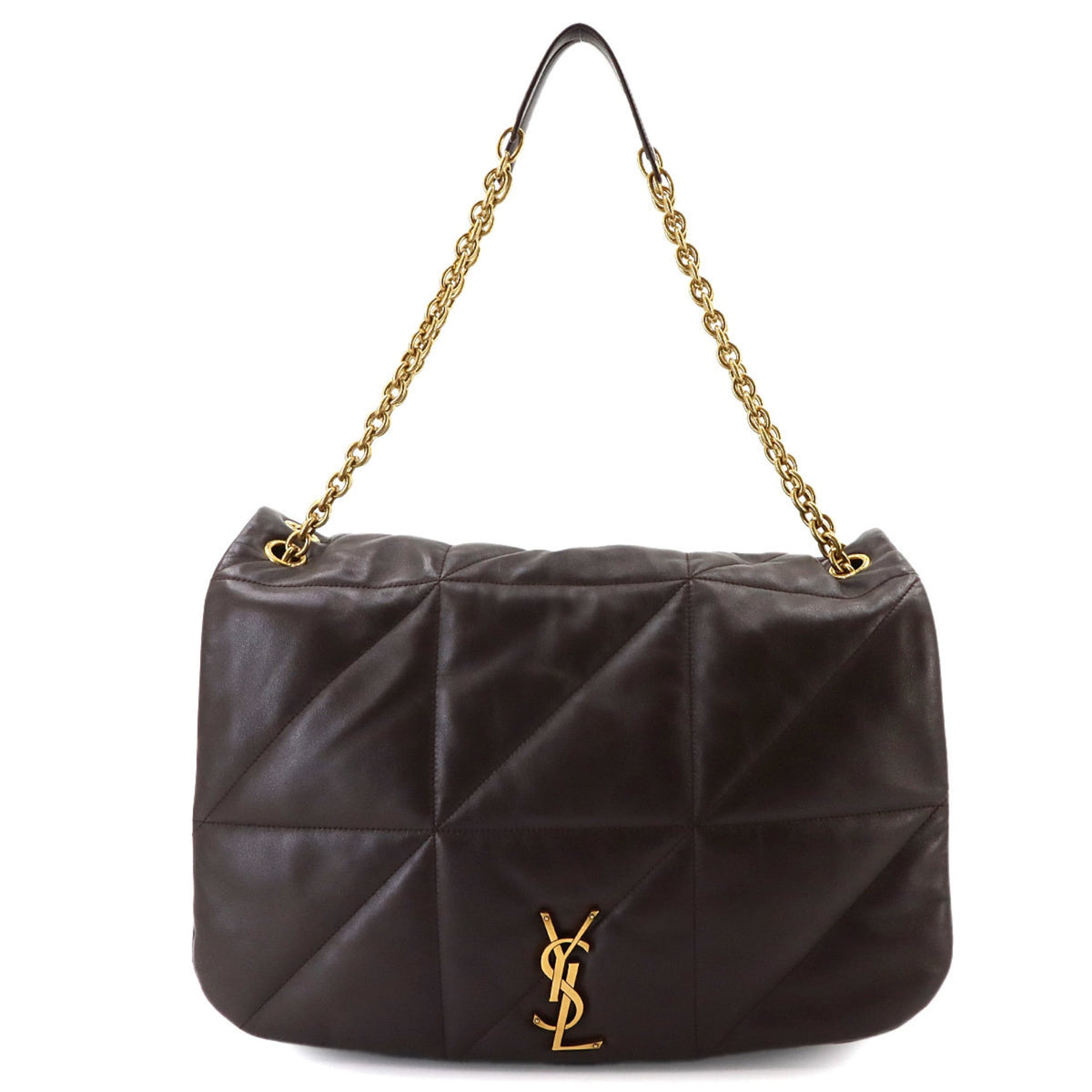 Saint Laurent Brown Leather Handbag Shoulder Bag (Pre-Owned)