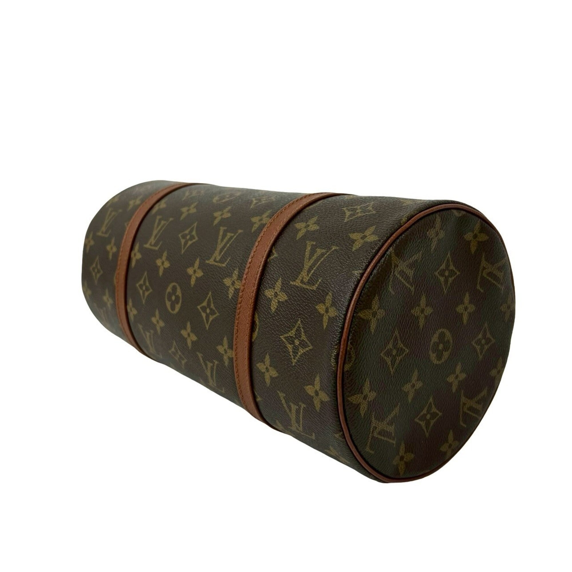 Louis Vuitton Brown Pvc Leather Boston Bag Handbag (Pre-Owned)
