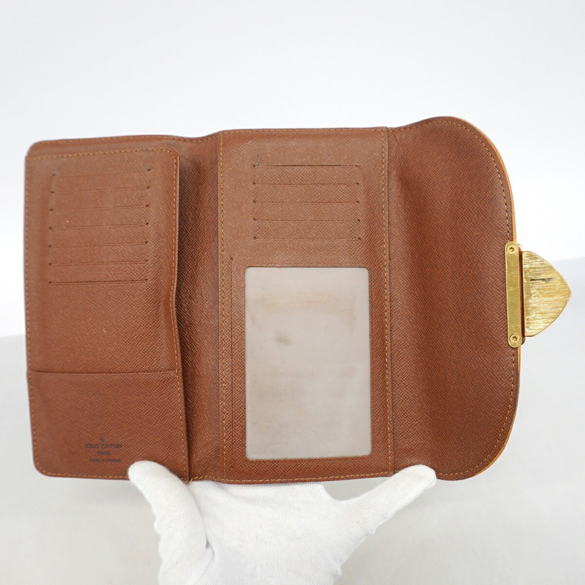 Louis Vuitton Brown Long Wallet (Tri-Fold) (Pre-Owned)