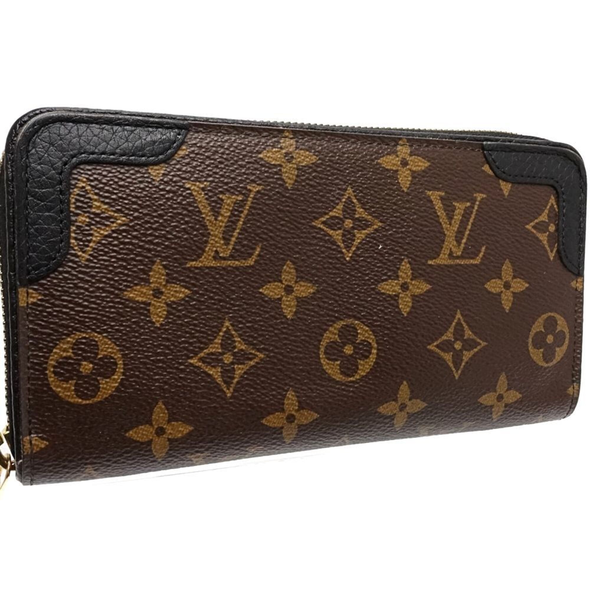 Louis Vuitton Monogram Noir Leather Coin Purse/Coin Case (Pre-Owned)