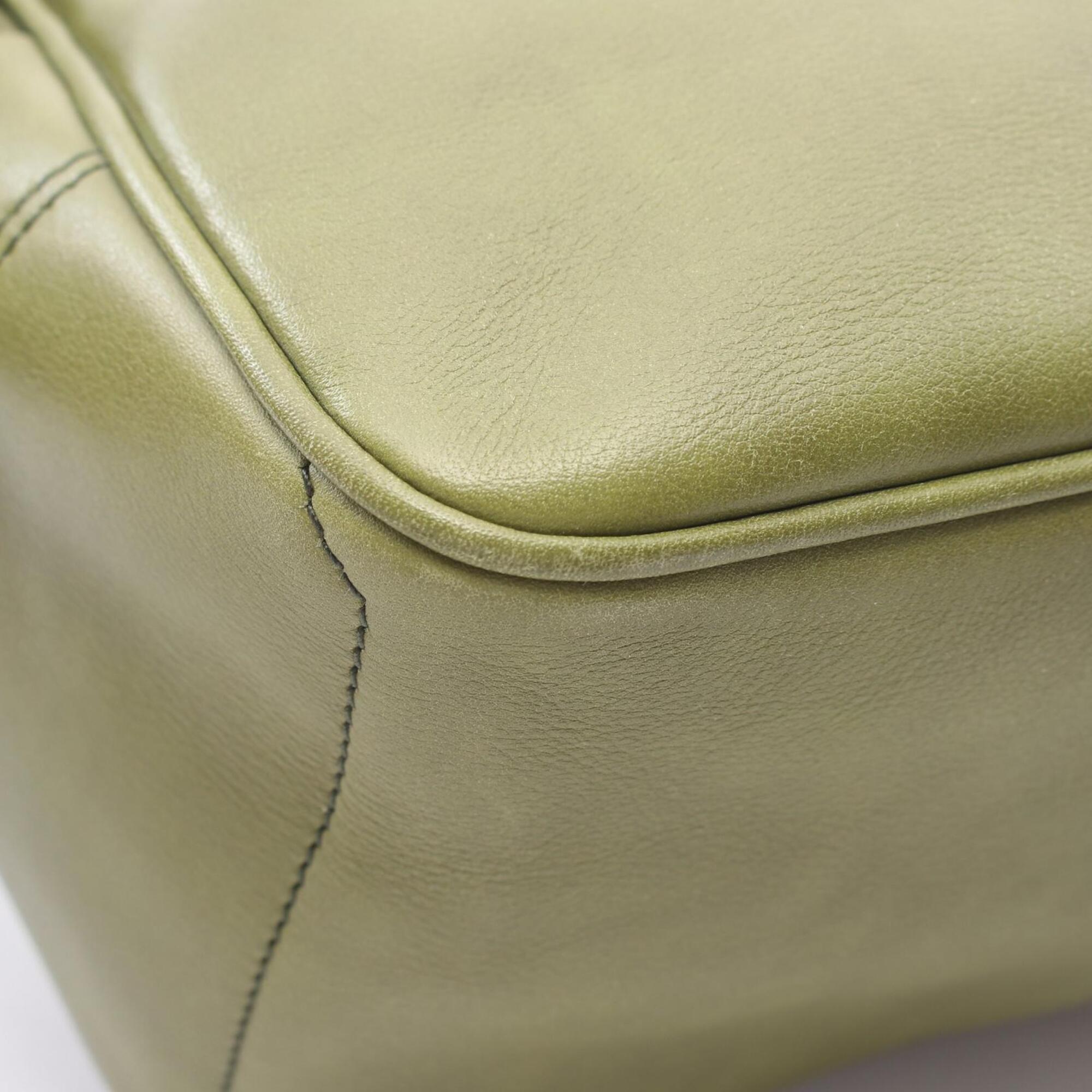 Celine Green Leather Handbag (Pre-Owned)