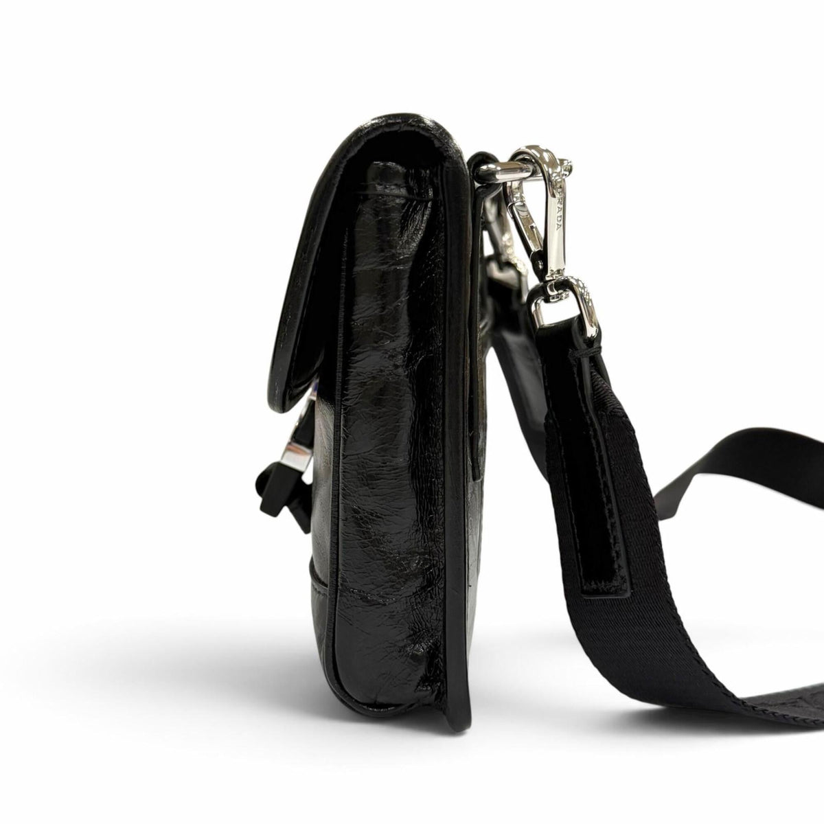 Prada Black Leather Shoulder Bag (Pre-Owned)