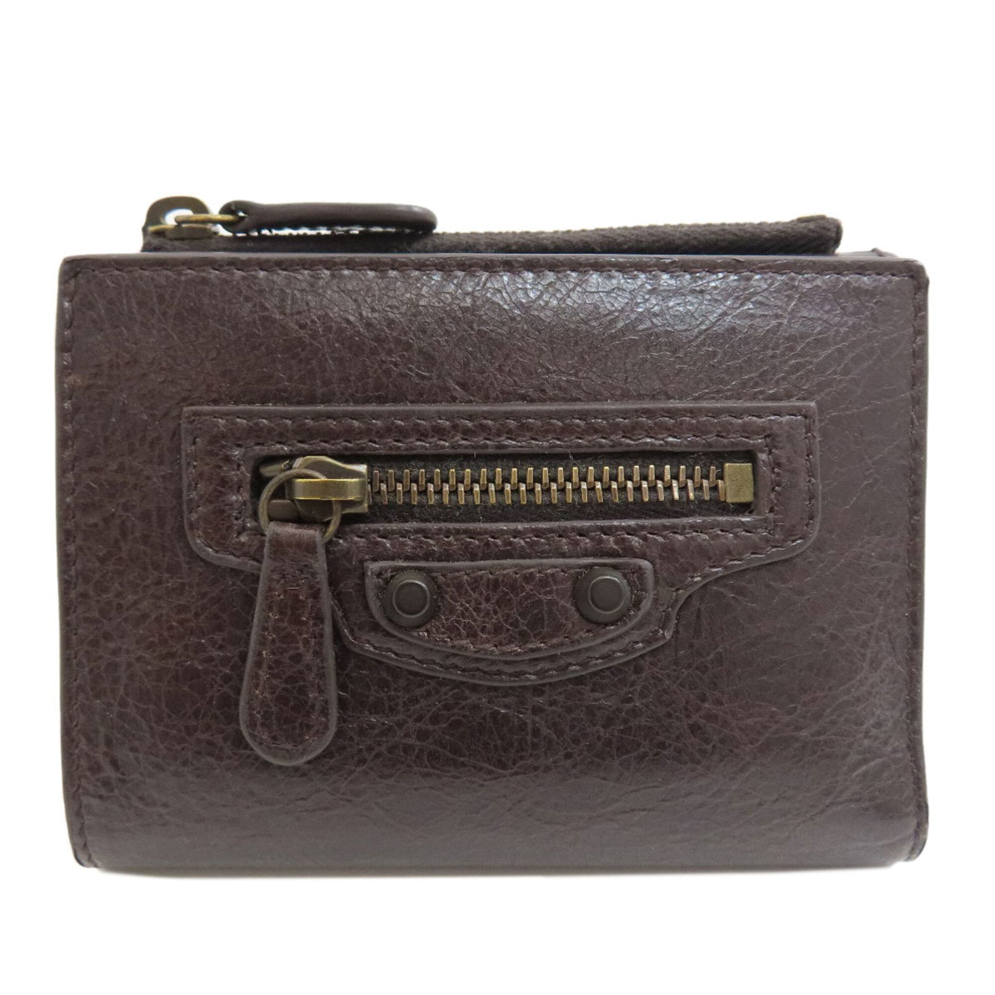 Balenciaga Dark Brown Leather Wallet (Bi-Fold) (Pre-Owned)