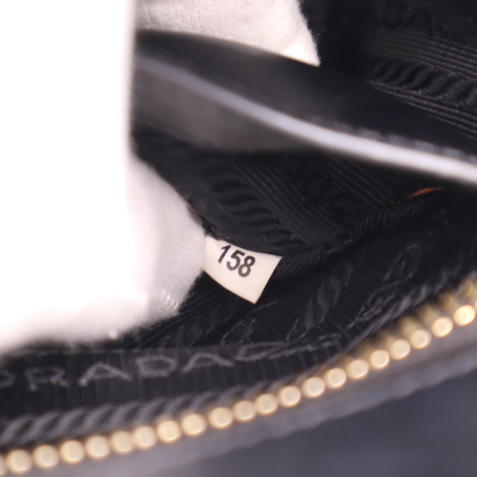 Prada Saffiano Black Coated Canvas Leather Handbag Shoulder Bag (Pre-Owned)