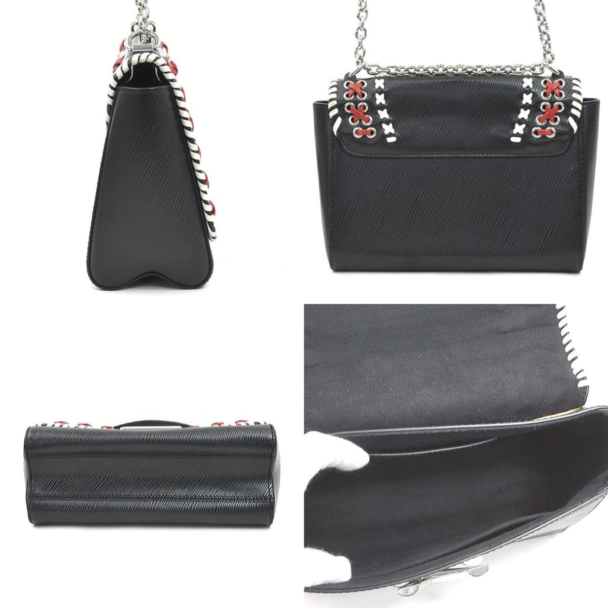 Louis Vuitton Black Red Color White Epi Leather Shoulder Bag (Pre-Owned)