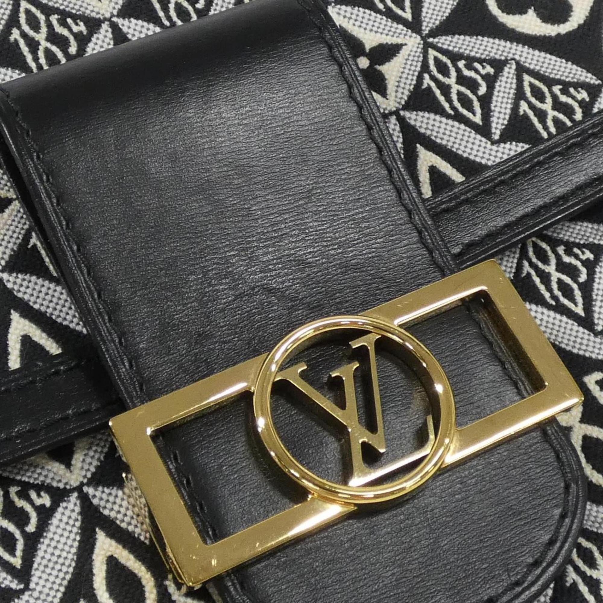 Louis Vuitton Gray Jacquard Shoulder Bag (Pre-Owned)