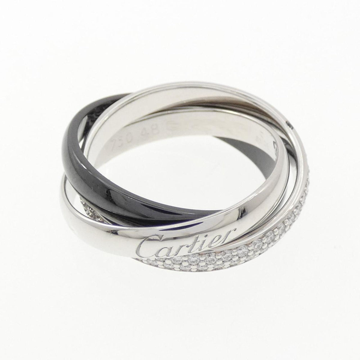Cartier White Gold (18K) Ceramic Band Ring (Pre-Owned)