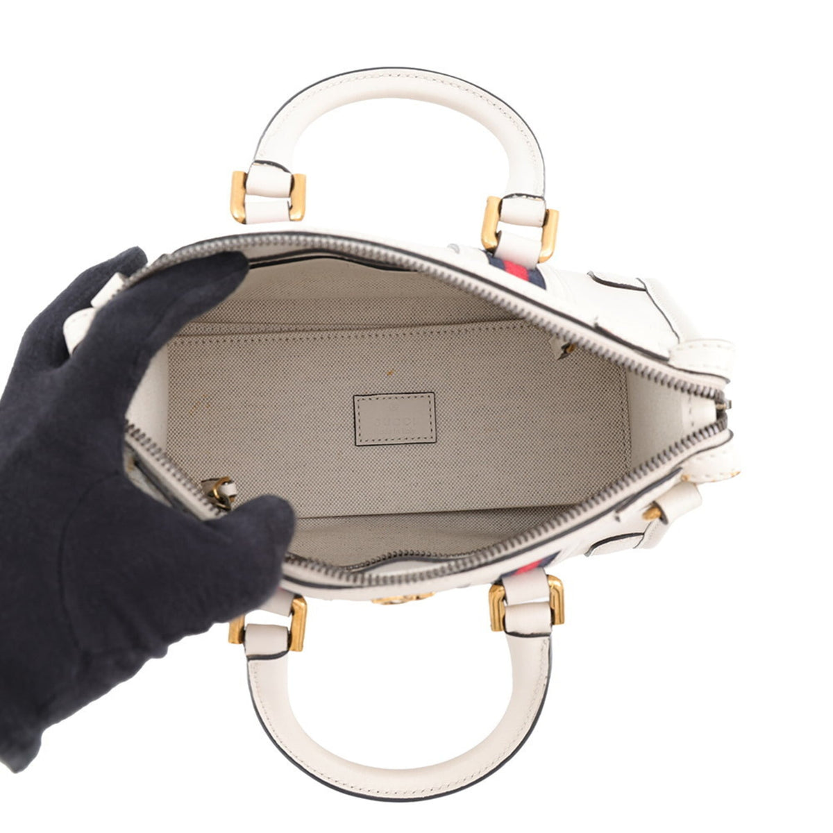 Gucci White Leather Handbag (Pre-Owned)