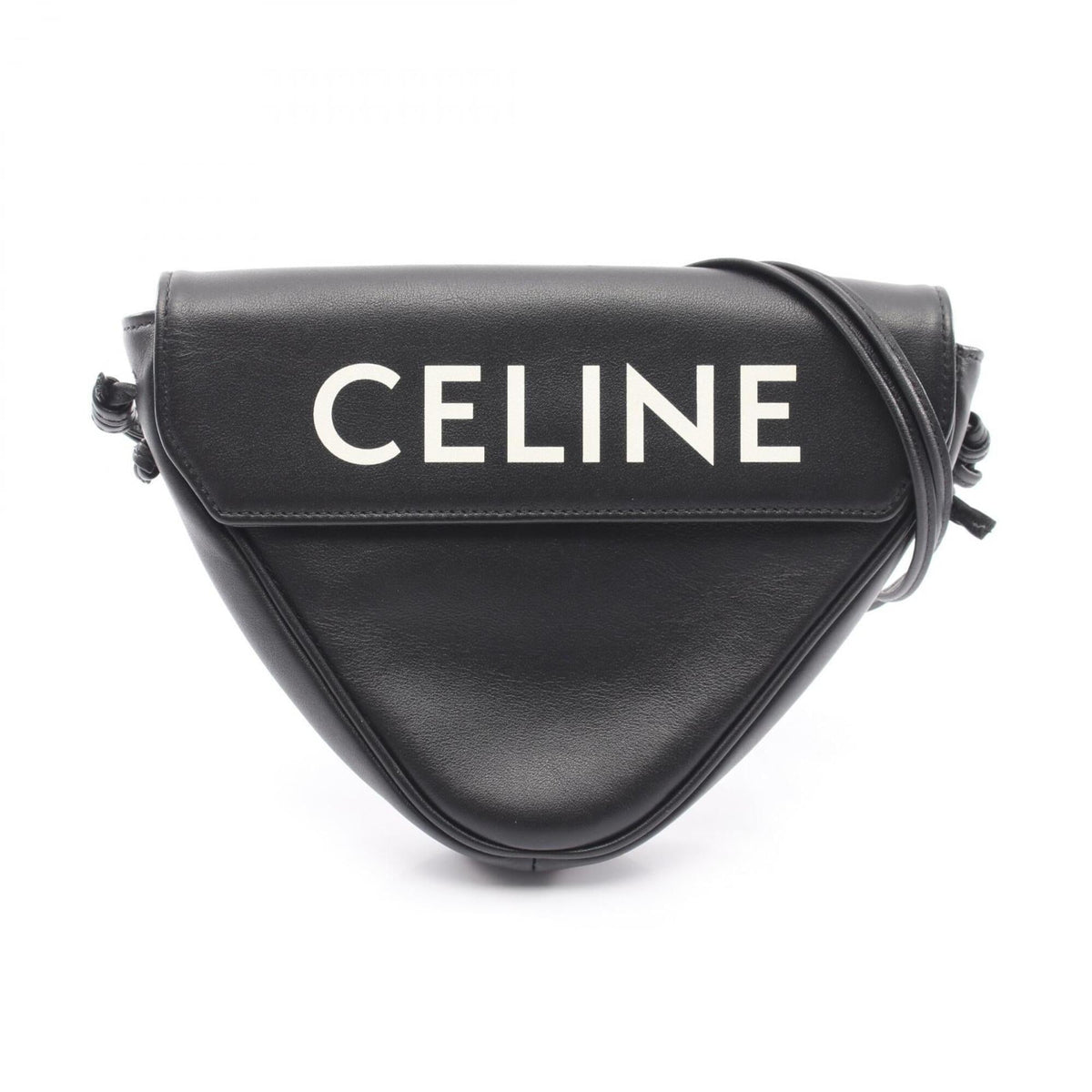 Celine Black Leather Handbag Shoulder Bag (Pre-Owned)