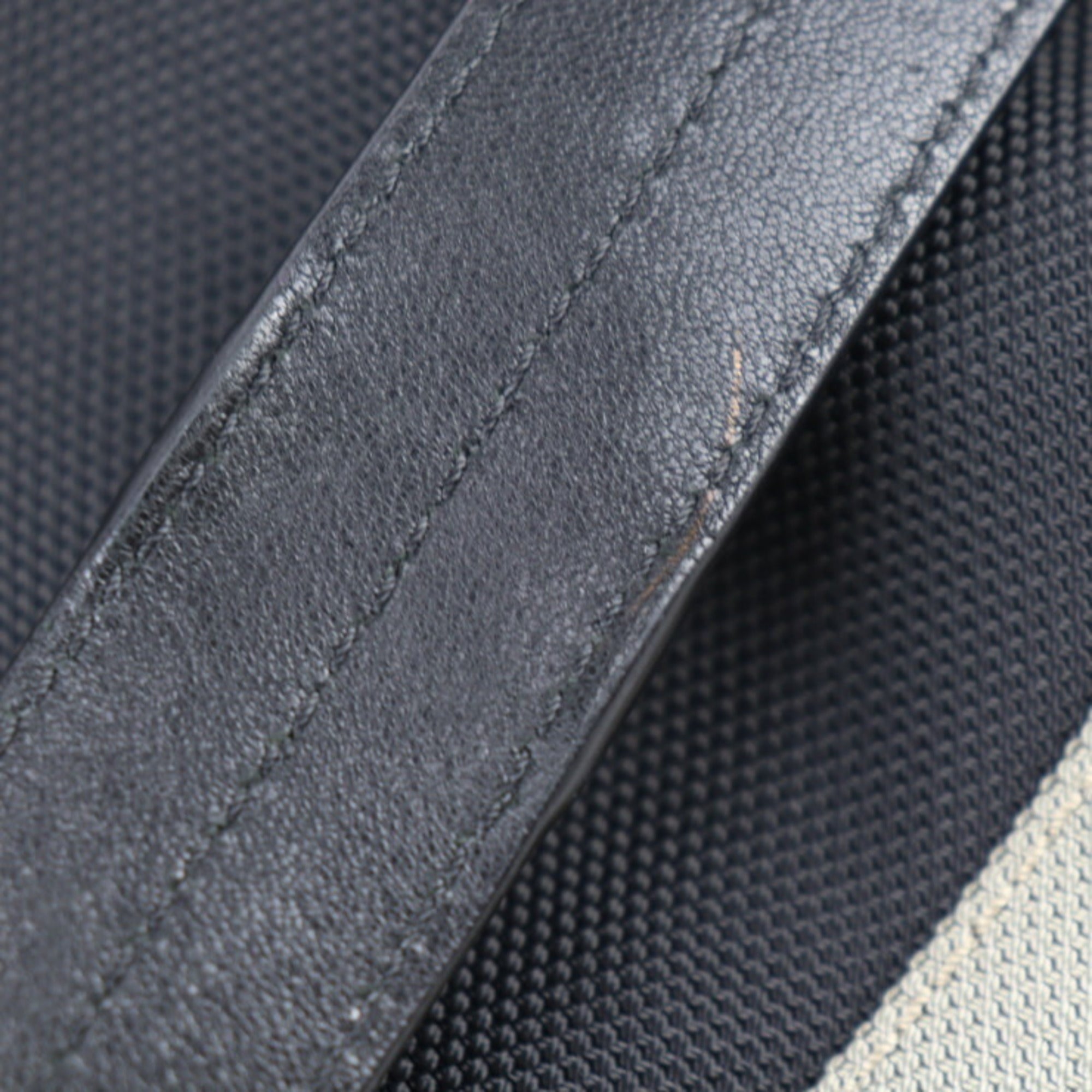 Jimmy Choo Black Nylon Canvas Leather Backpack (Pre-Owned)