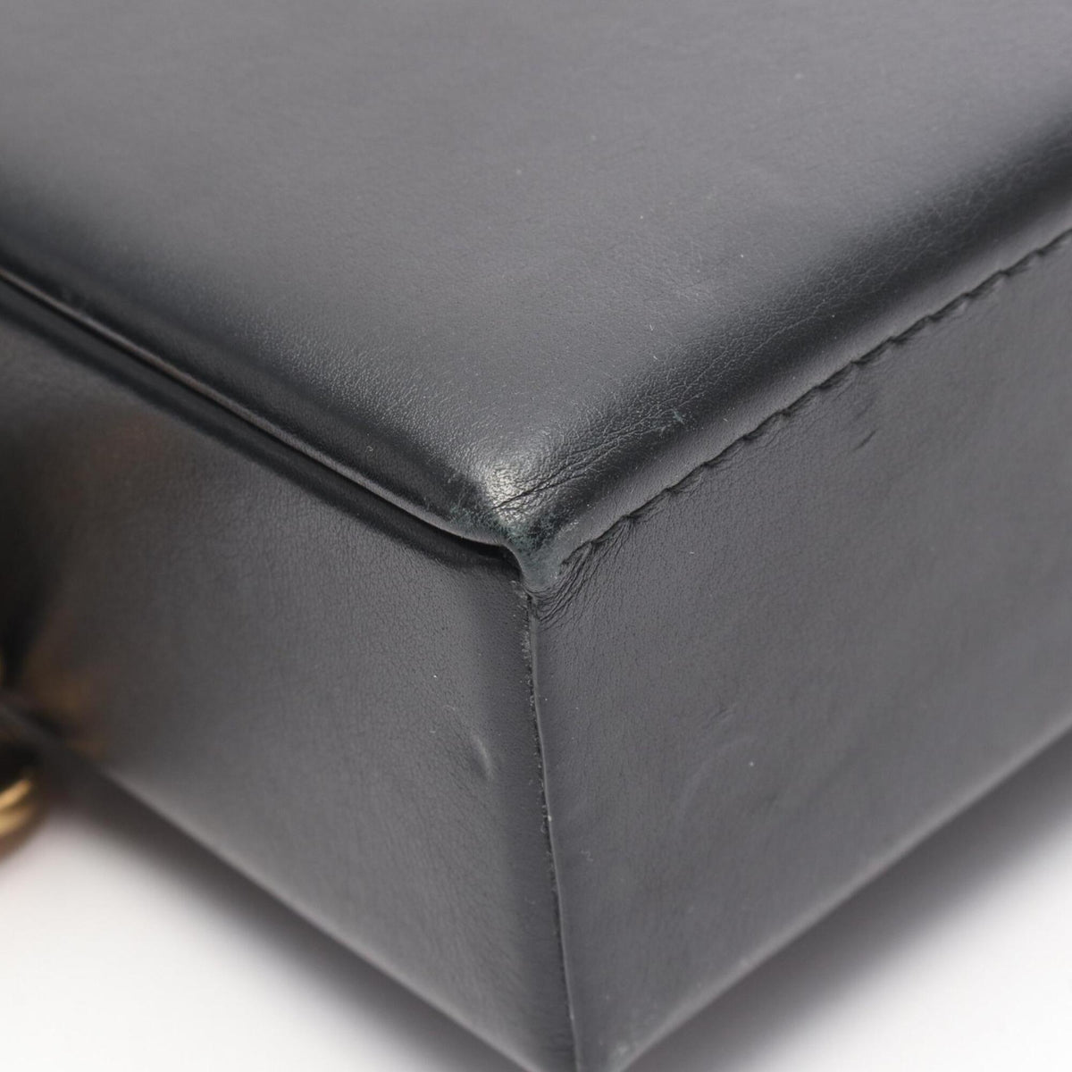 Christian Dior Black Leather Handbag Shoulder Bag (Pre-Owned)