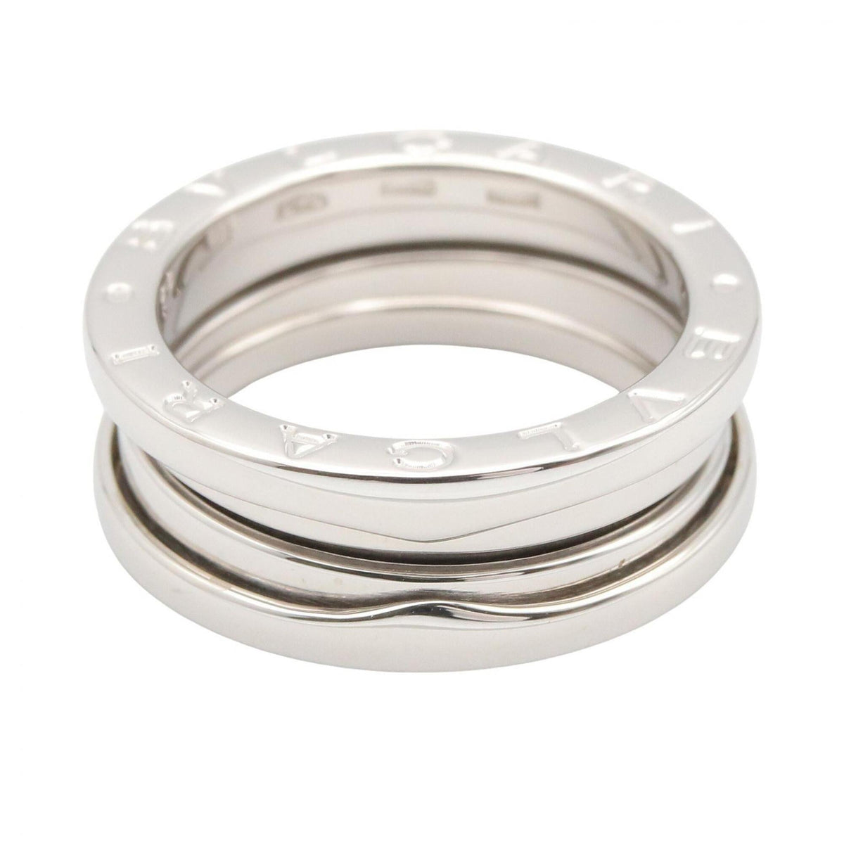 Bvlgari Silver White Gold (18K) Band Ring (Pre-Owned)