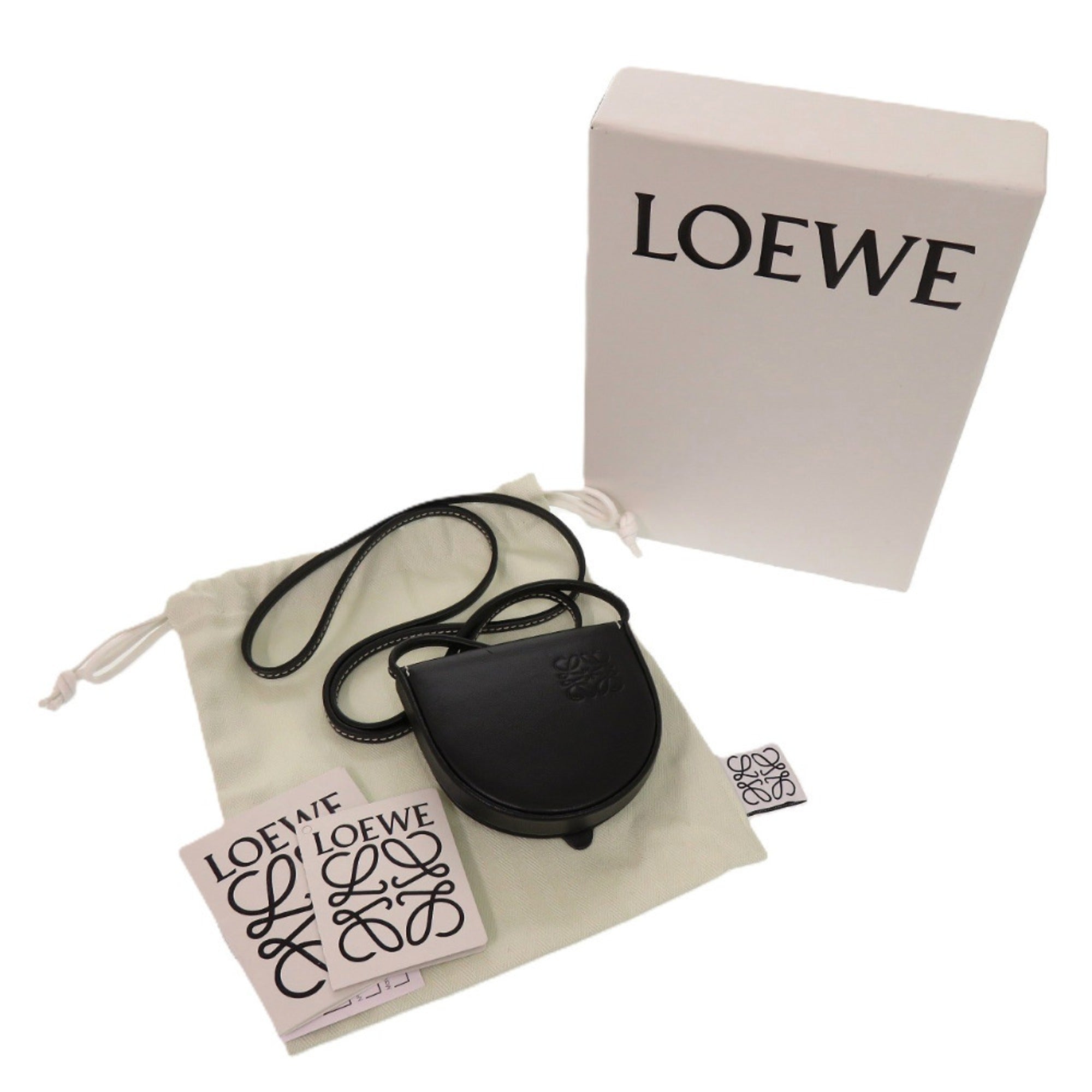 Loewe Black Leather Coin Purse/Coin Case (Pre-Owned)