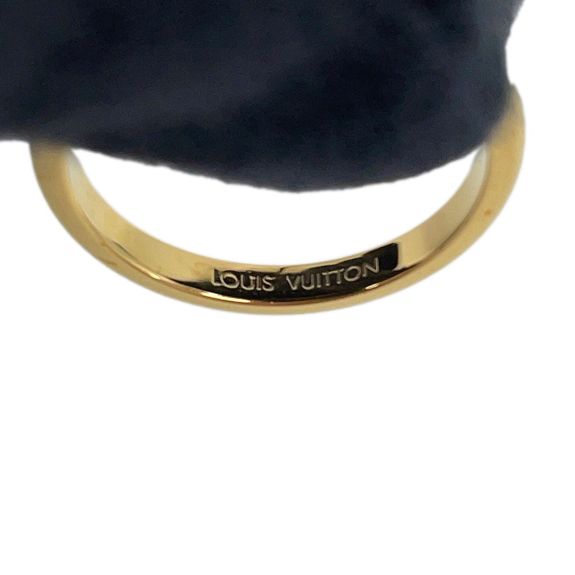Louis Vuitton Gold Gold Plating Band Ring (Pre-Owned)