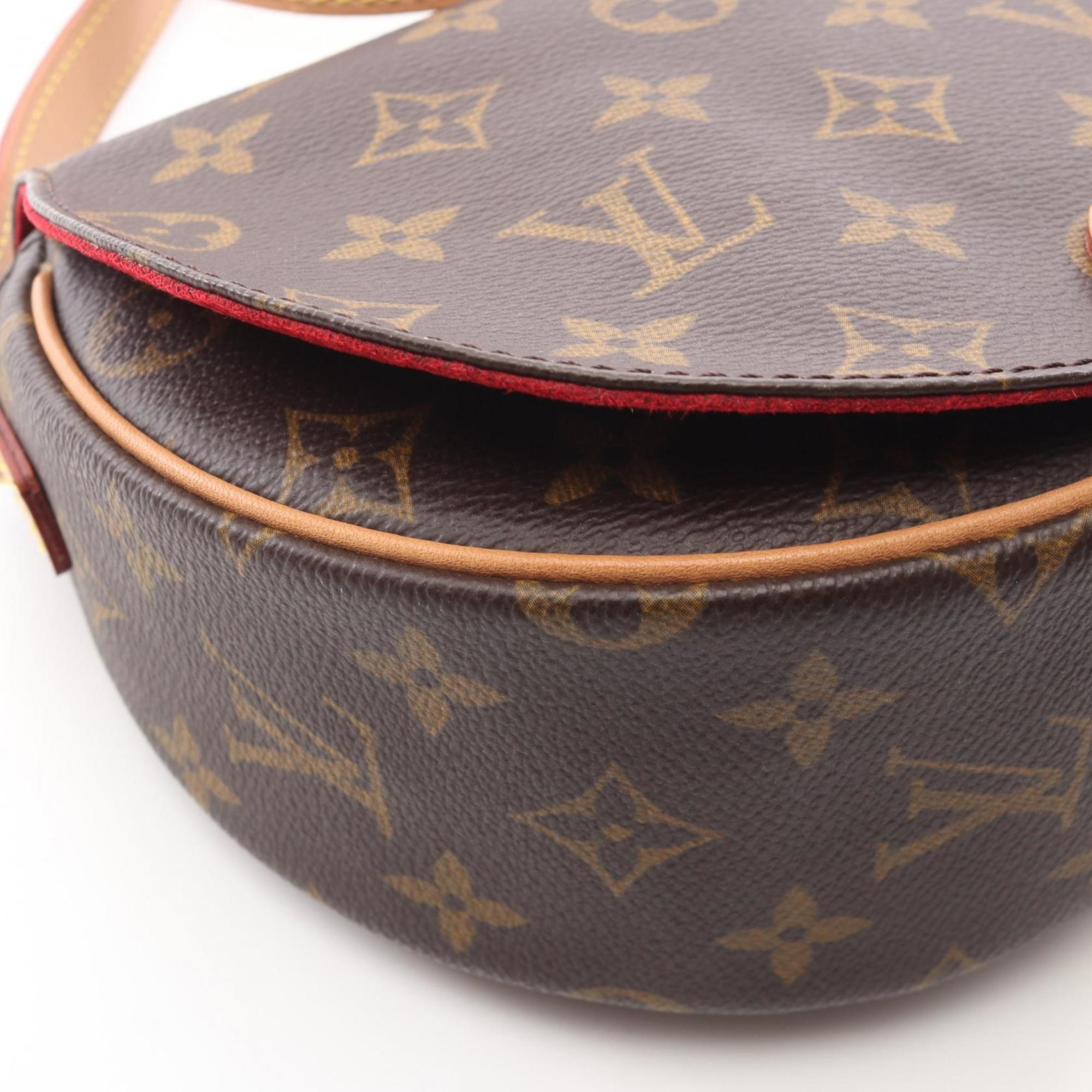 Louis Vuitton Brown Monogram Coated Canvas Leather Handbag Shoulder Bag (Pre-Owned)