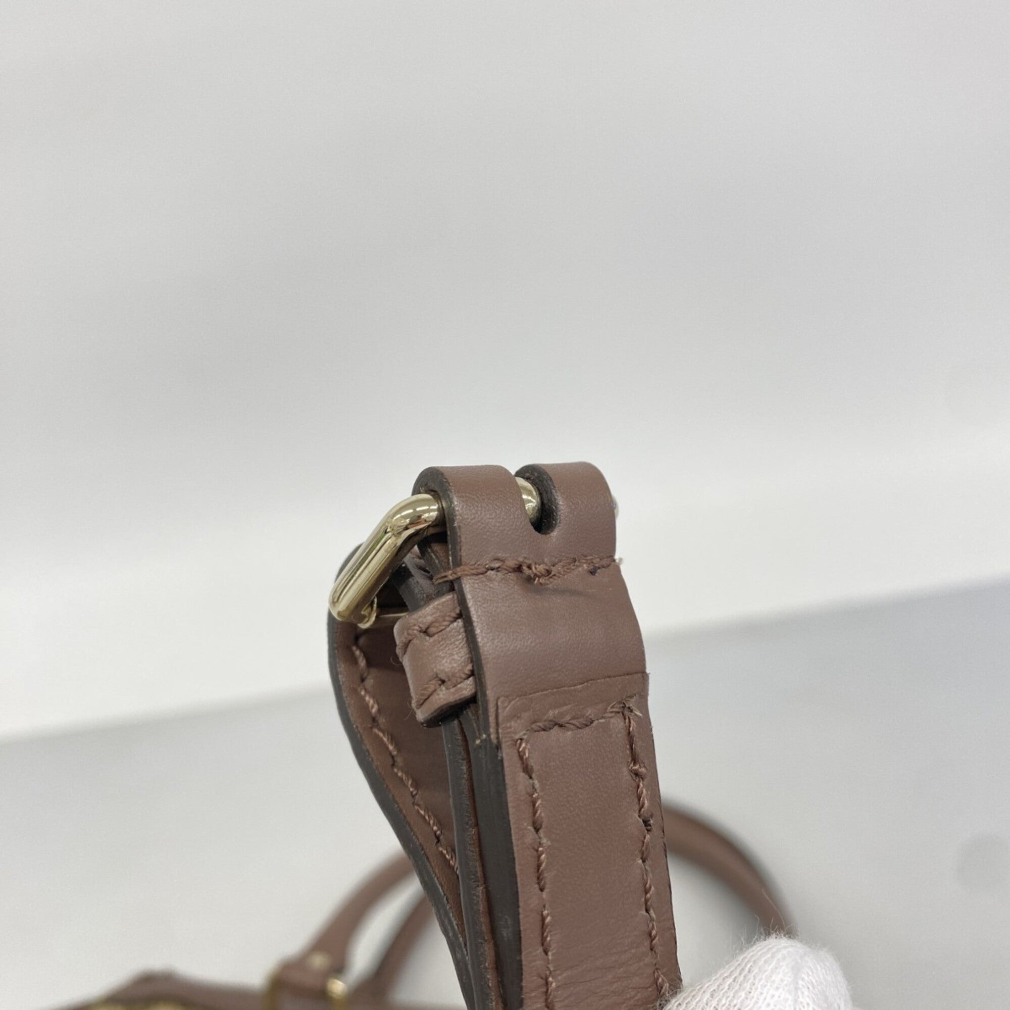 Gucci Beige Canvas Handbag (Pre-Owned)
