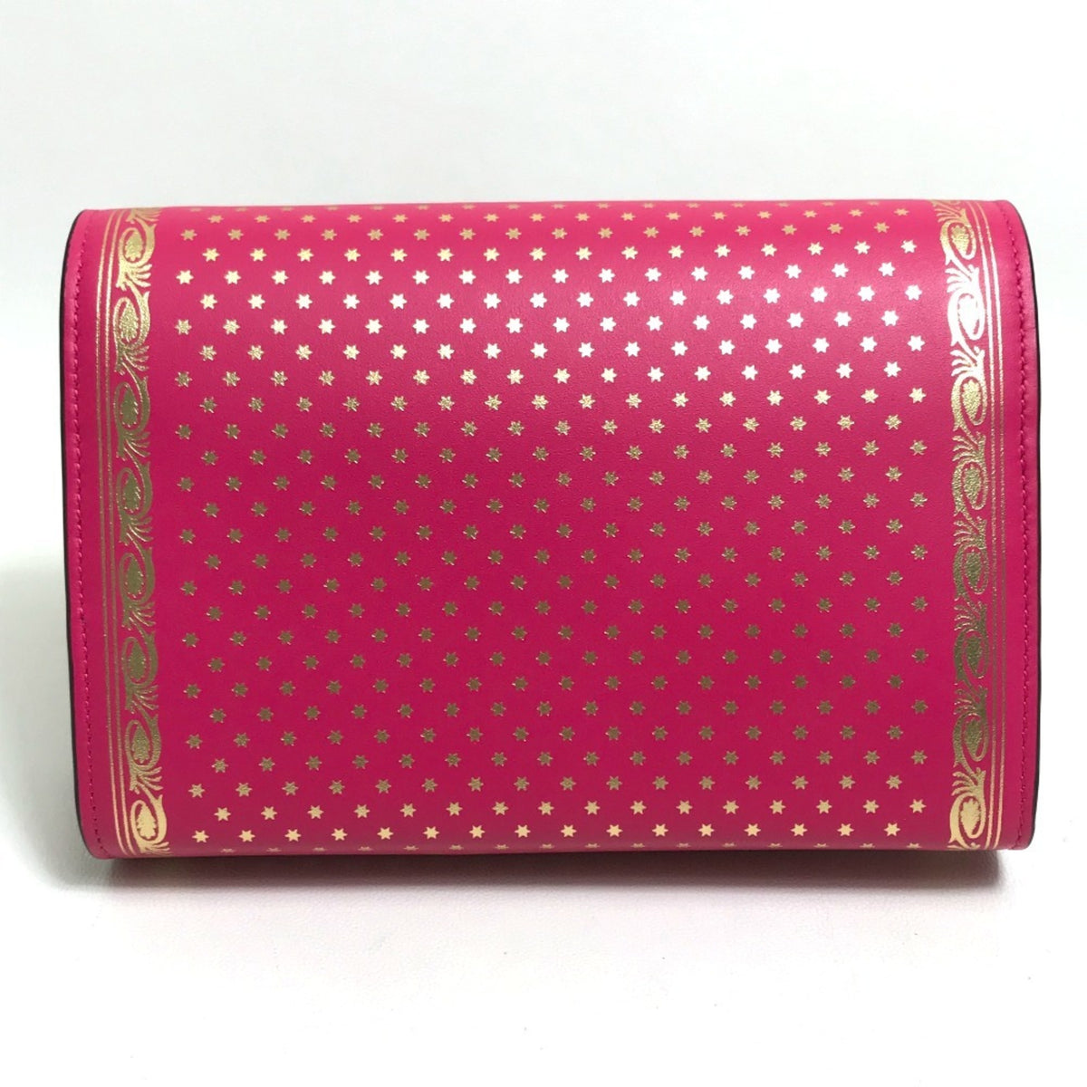 Gucci Pink Leather Chain/Shoulder Wallet (Pre-Owned)