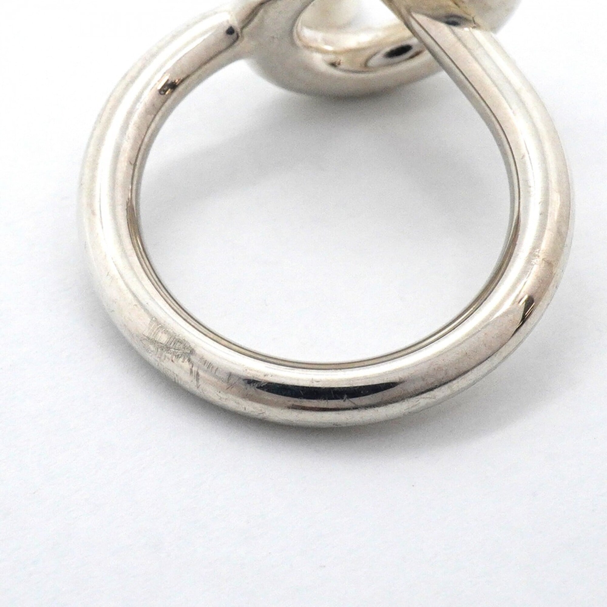 Hermes Silver 925 Band Ring (Pre-Owned)