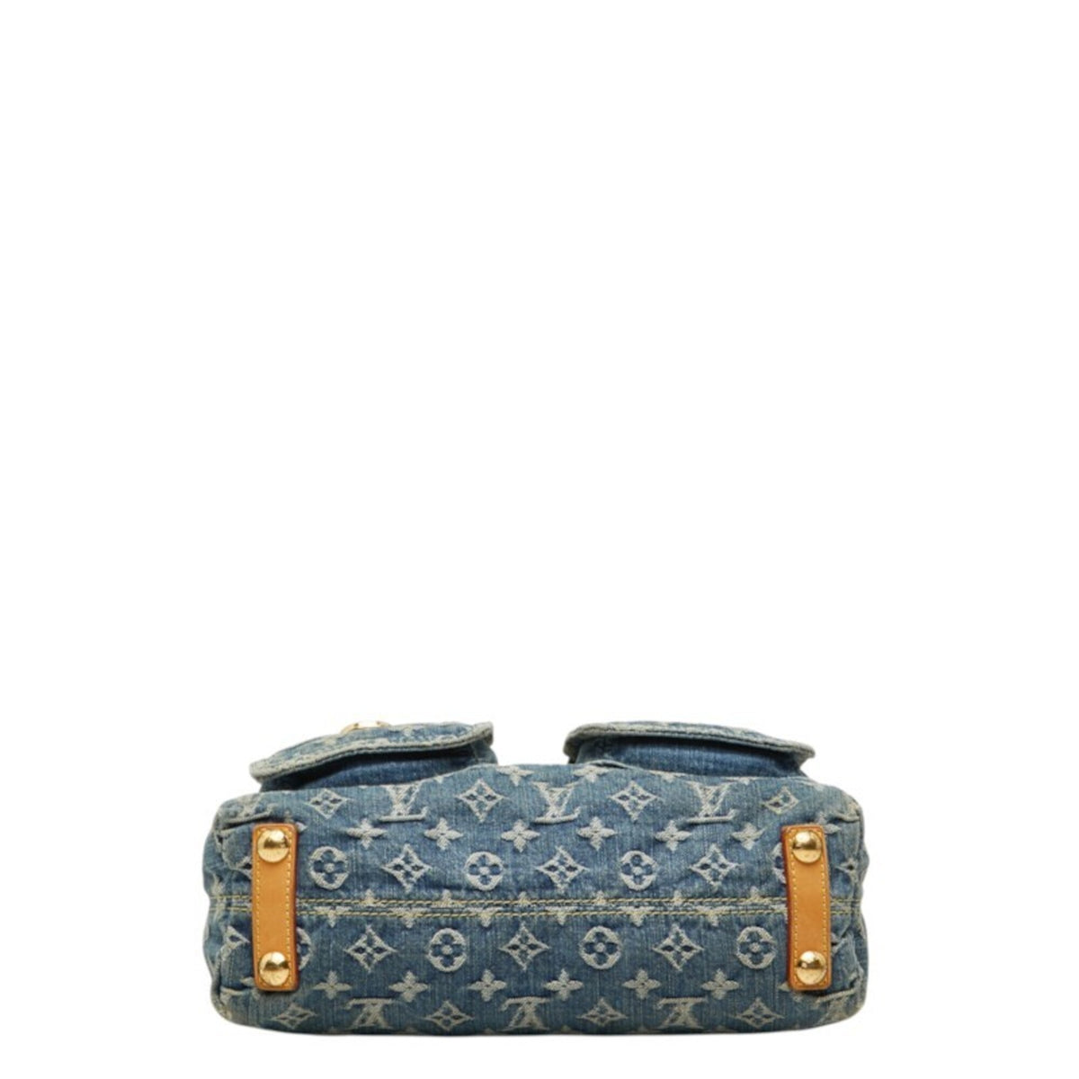 Louis Vuitton Monogram Denim Leather Shoulder Bag (Pre-Owned)