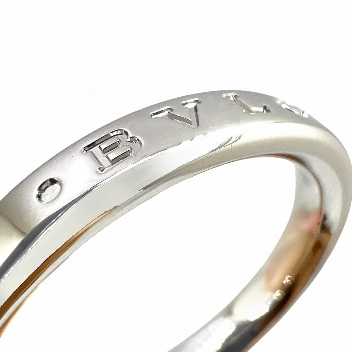 Bvlgari Platinum Platinum 950 Band Ring (Pre-Owned)