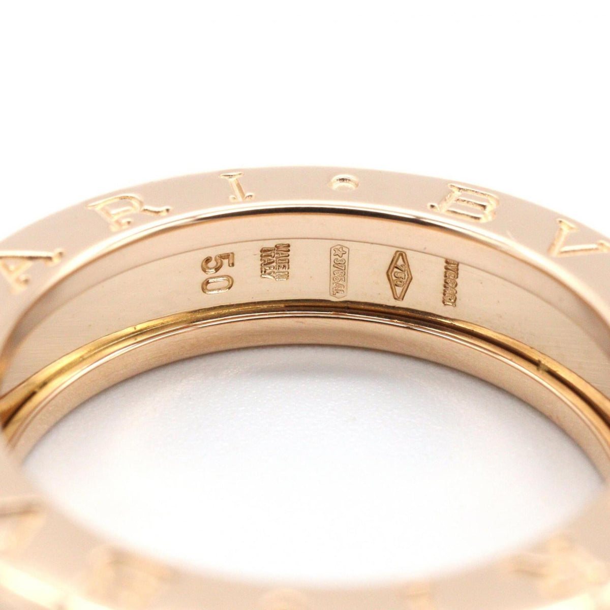 Bvlgari Gold Pink Gold (18K) Band Ring (Pre-Owned)