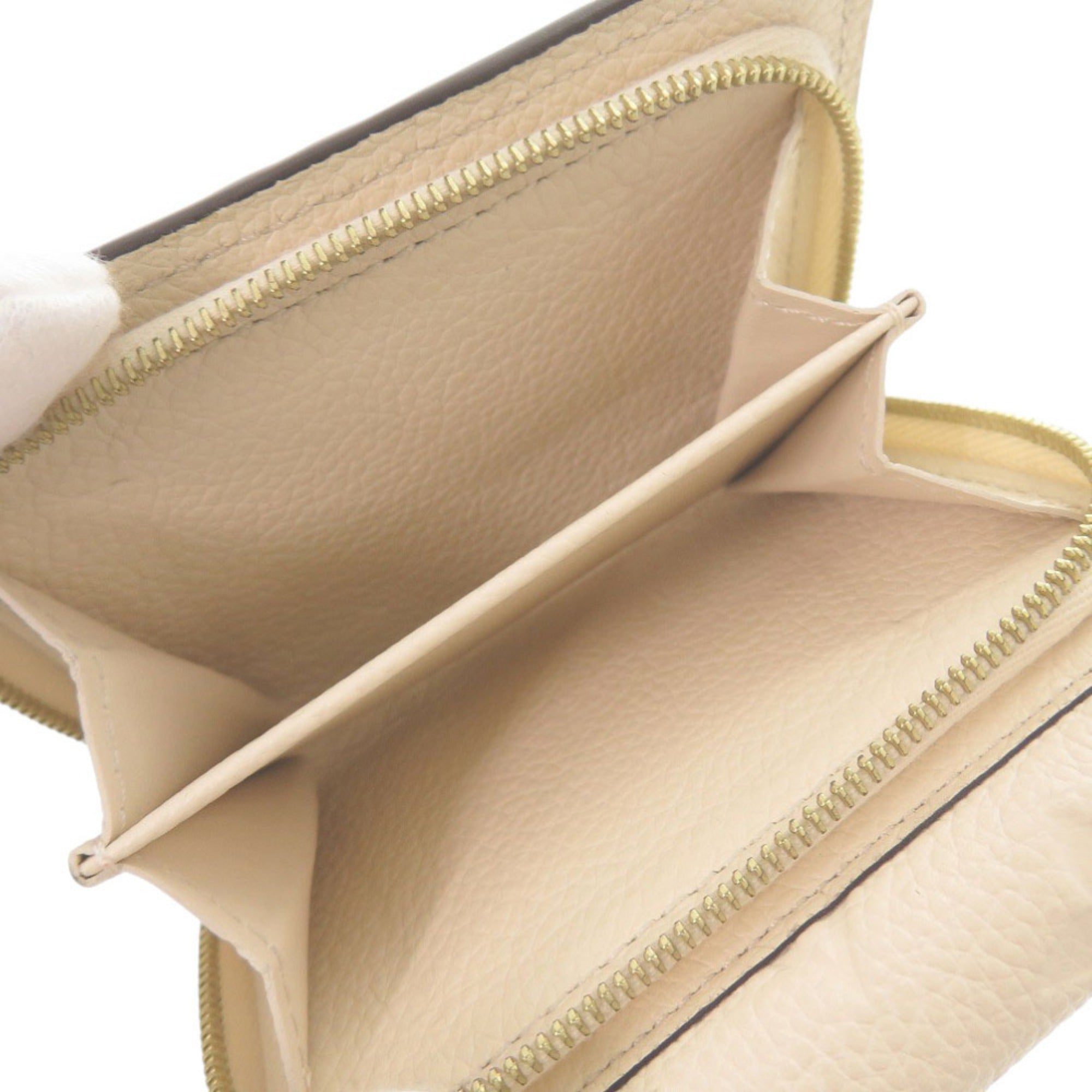 Louis Vuitton Monogram Empreinte Gold Monogram White Monogram Empreinte Wallet (Tri-Fold) (Pre-Owned)